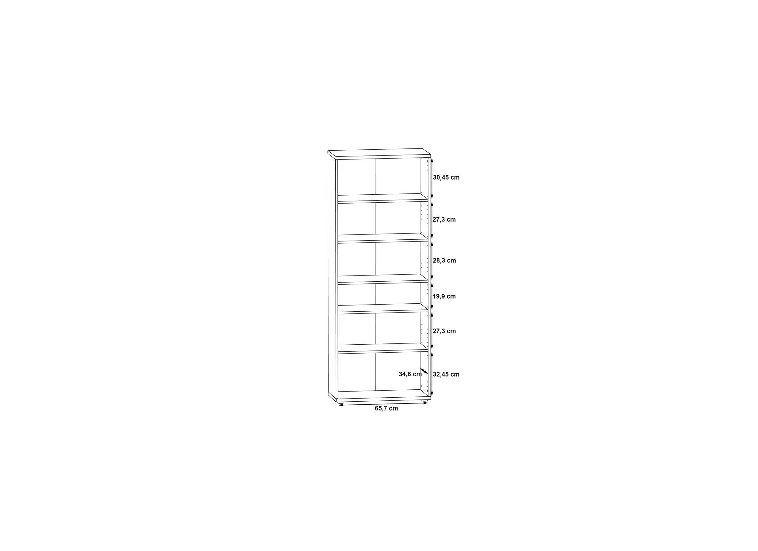 Armoire à chaussures 69x35x179 - panneau décor - blanc