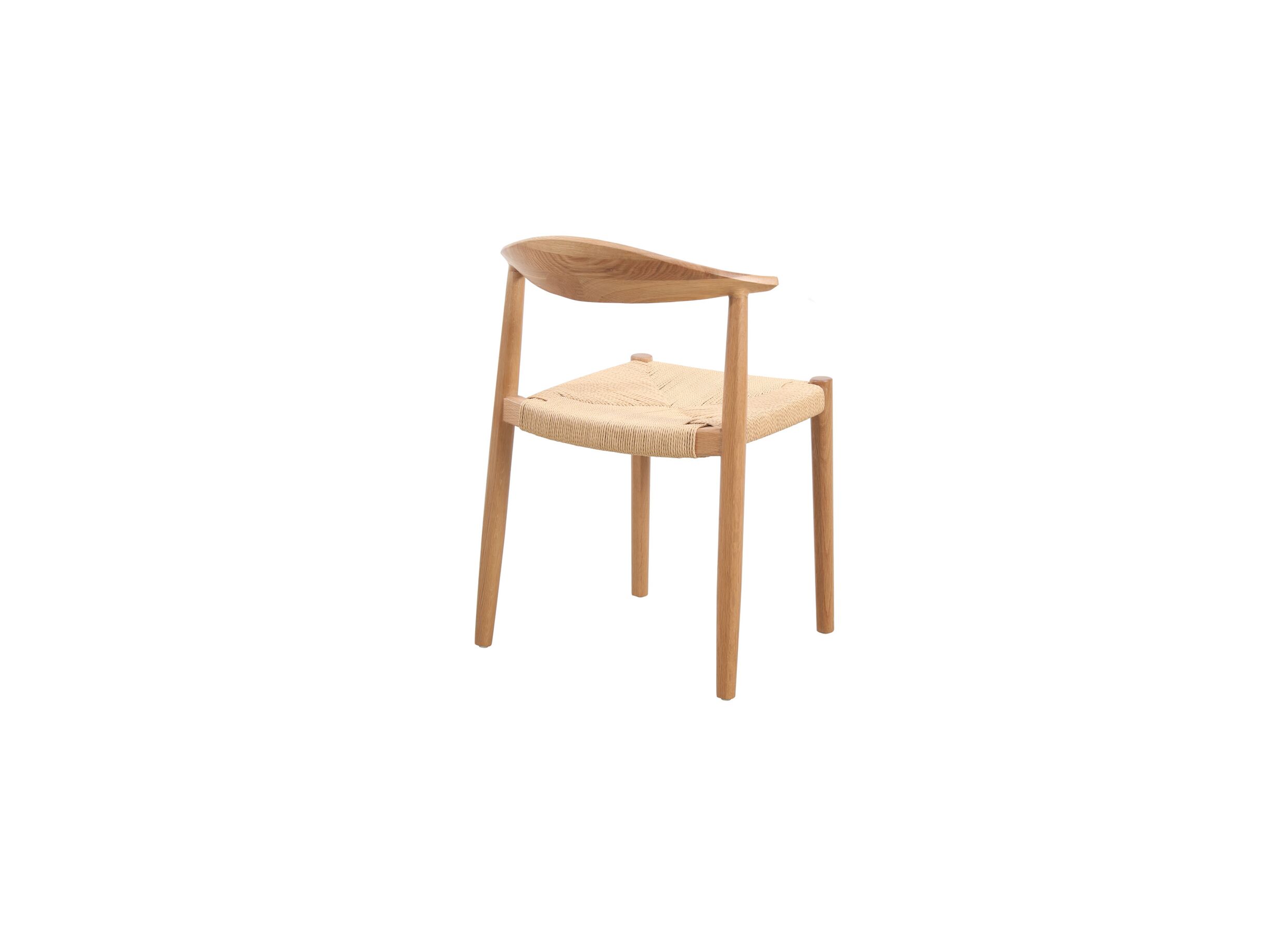 Aperçu - Chaise Harvey 57x53x79cm - chêne massif rotin - naturel