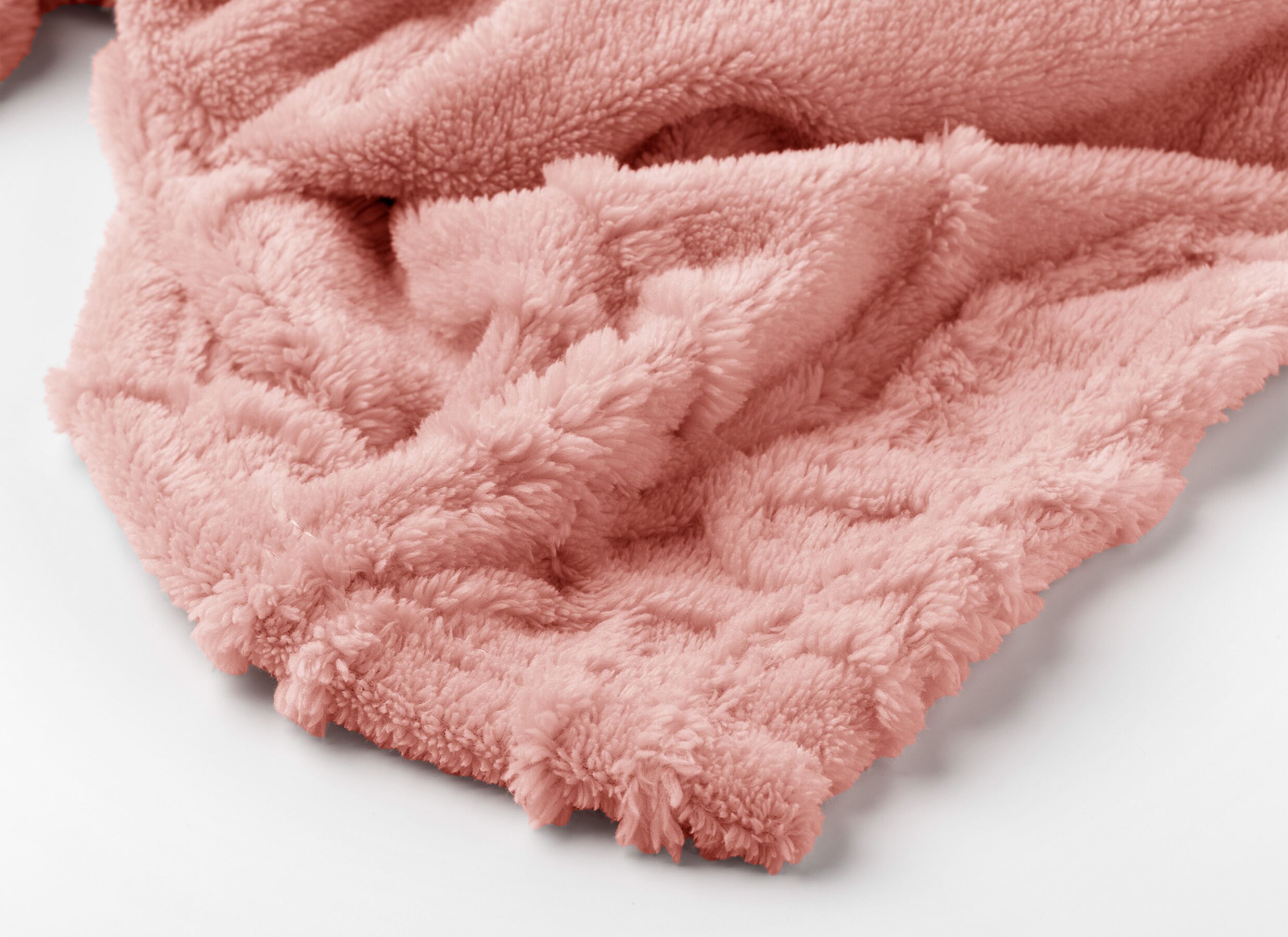 Detailfoto - Plaid Blenda 150x200cm - polyester - rose tan