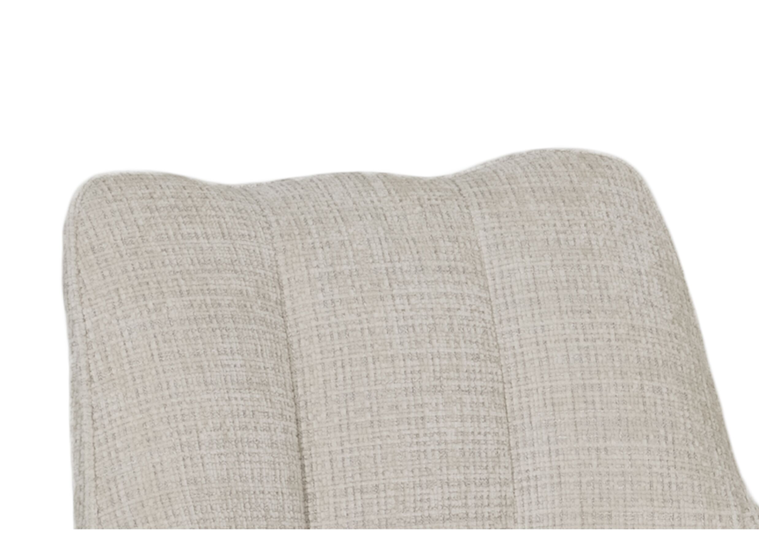 Detail - Chaise pivotante Ilya 64x64x86,5cm - tissu - beige