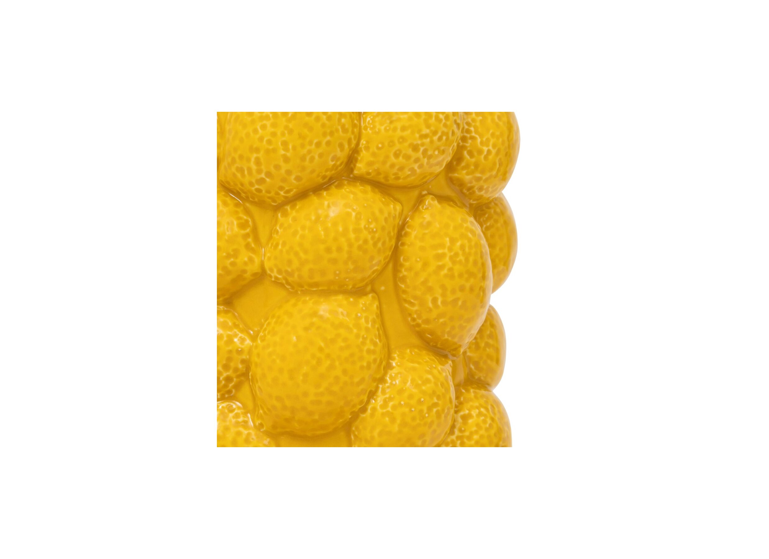 Detail - Vase Yucatan Ø14x18cm - céramique - jaune