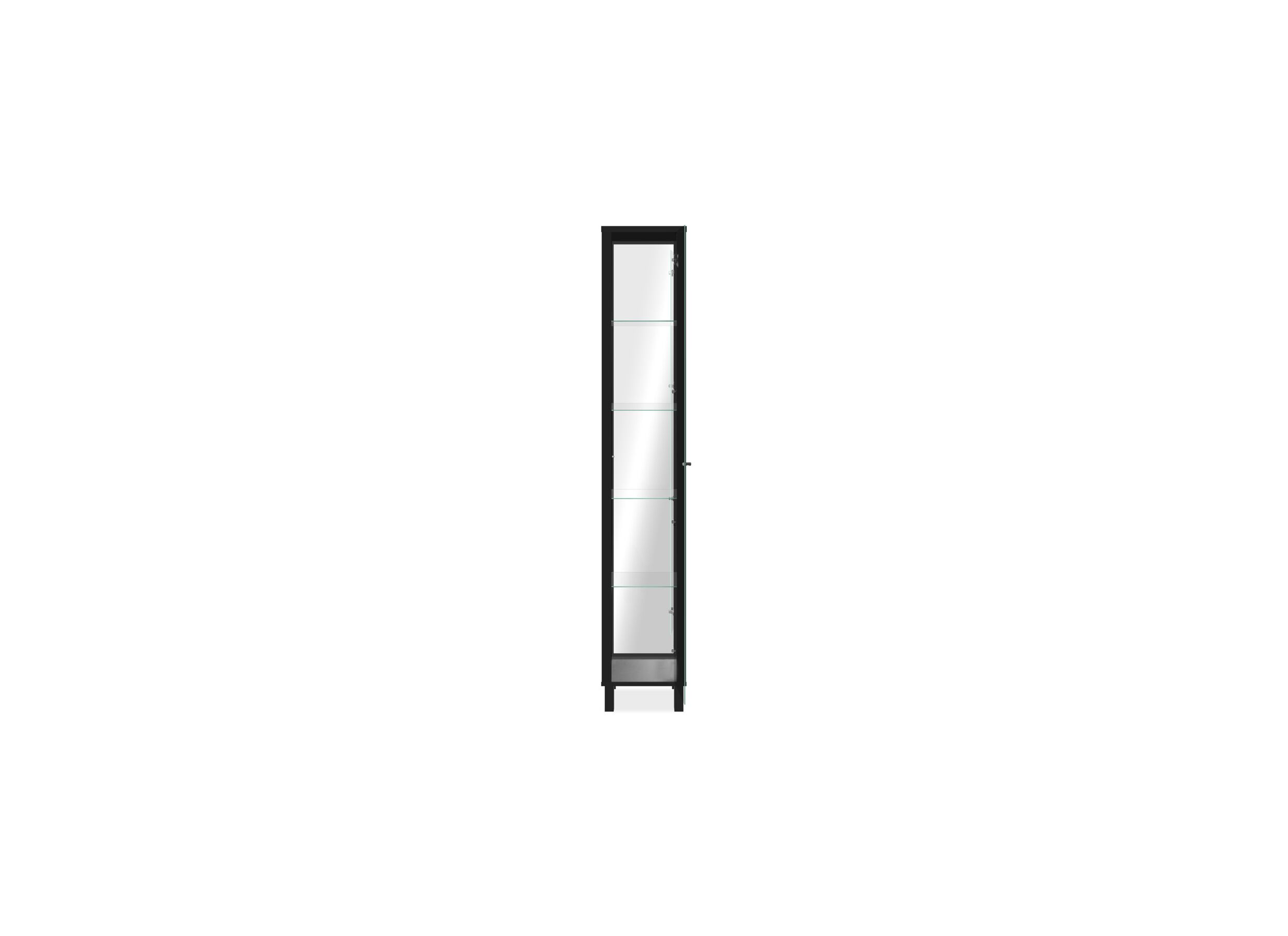 Overzichtsfoto - Vitrinekast Albi 33cm - melamine - zwart