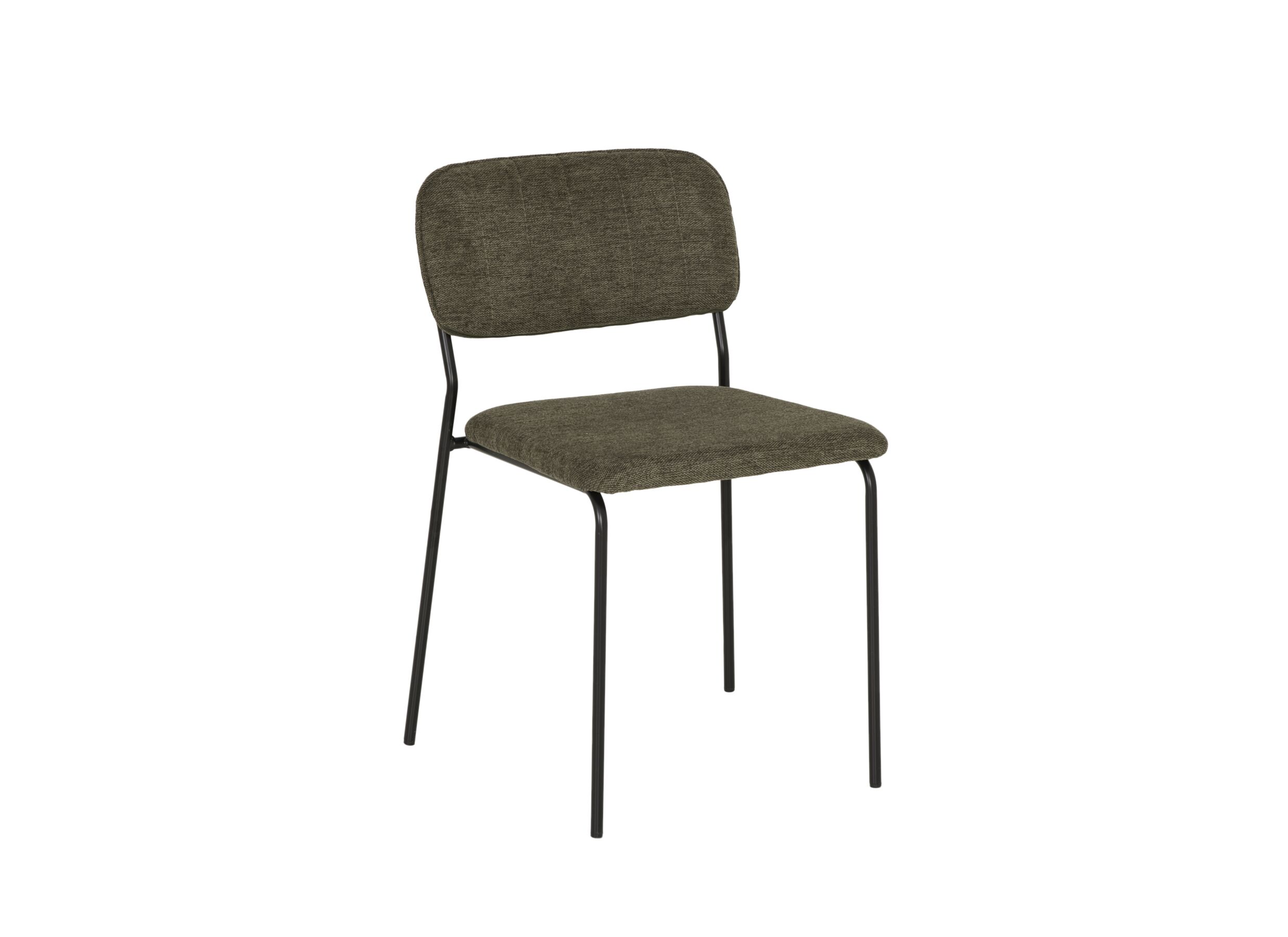 Chaise Epoca tissu vert - Chaise Epoca 46x54.5x85cm - tissu - vert