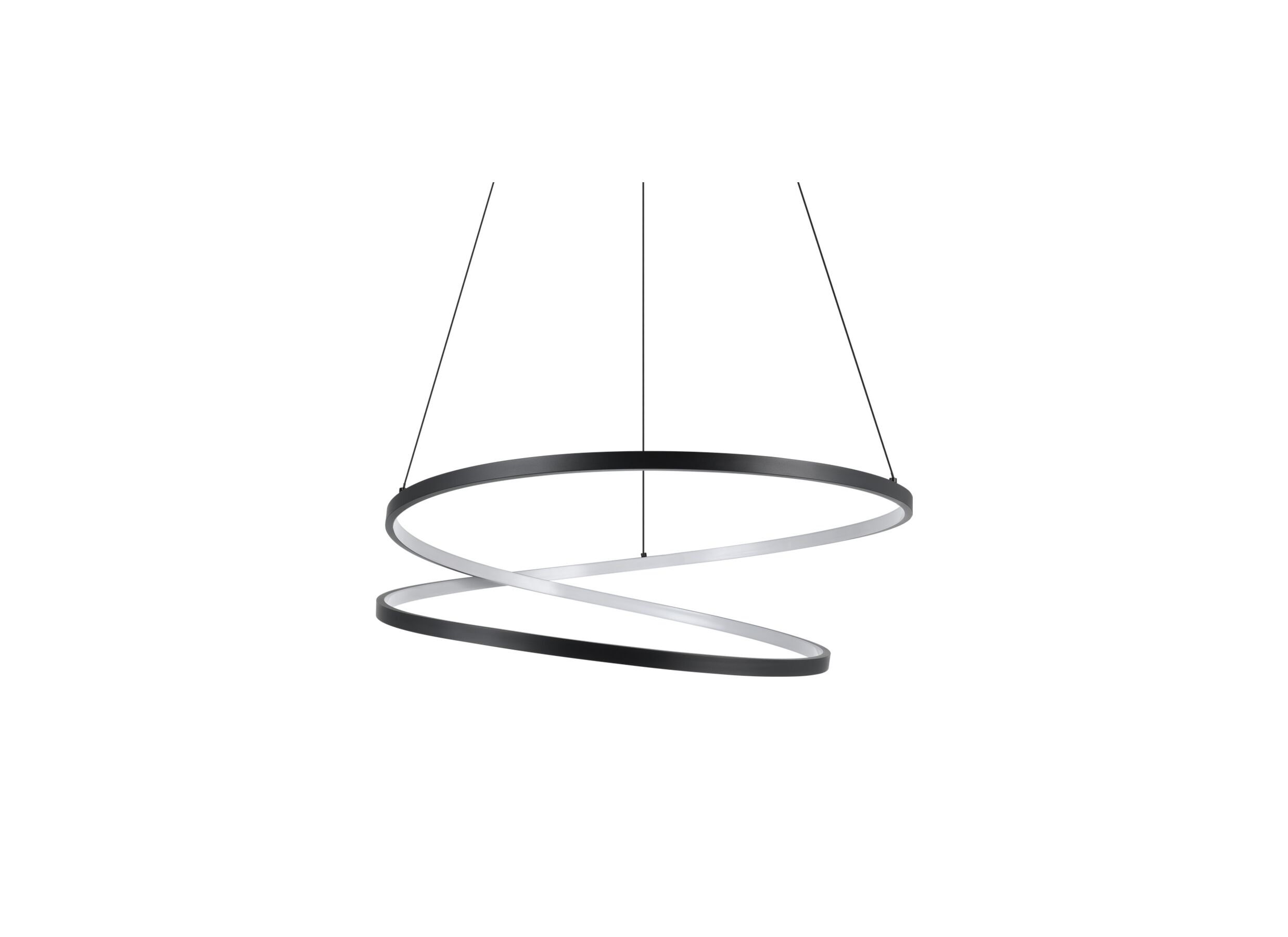 Overzichtsfoto - Hanglamp Ruotale Ø70cm 42W LED metaal zwart