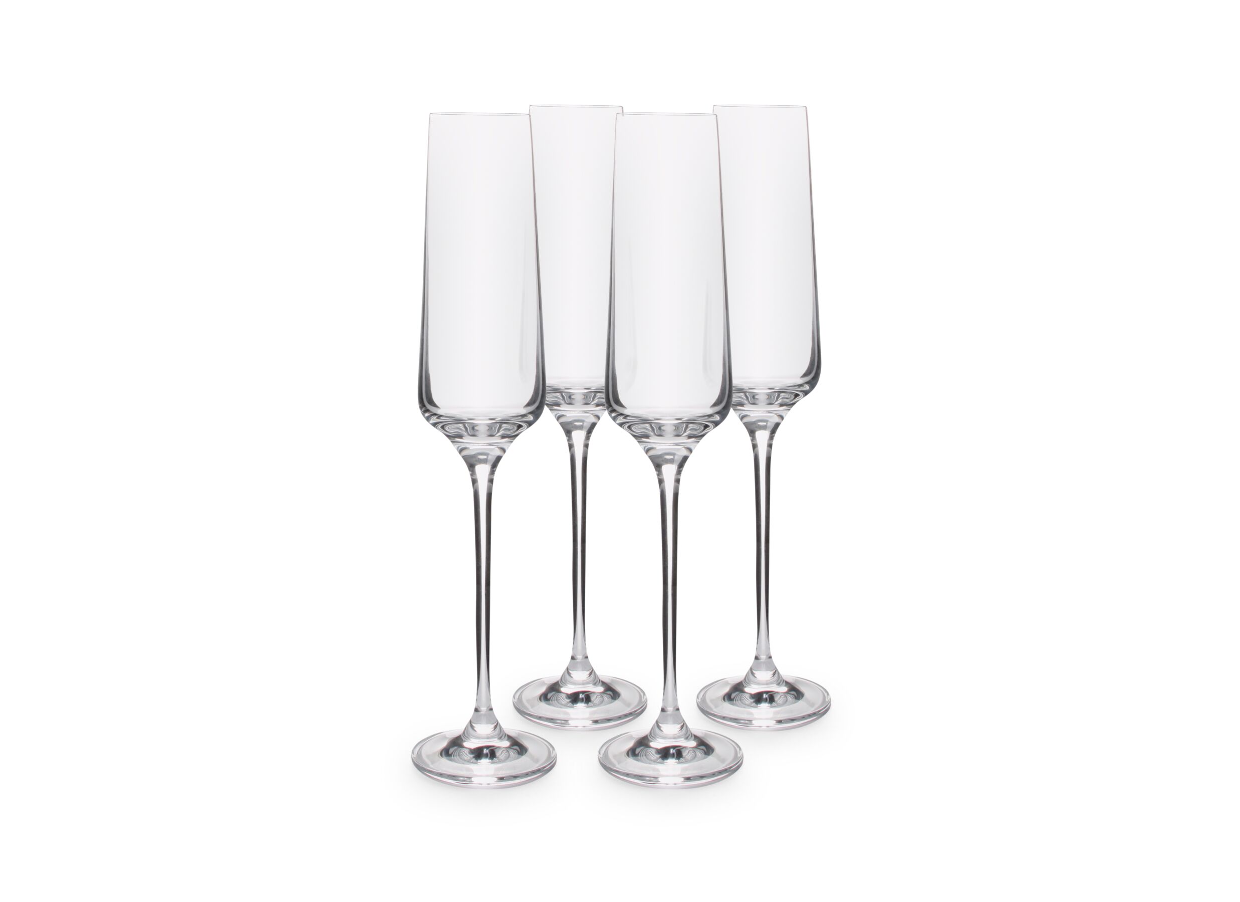 Champagneglas Mystique 19cl - glas - transparant set van 4