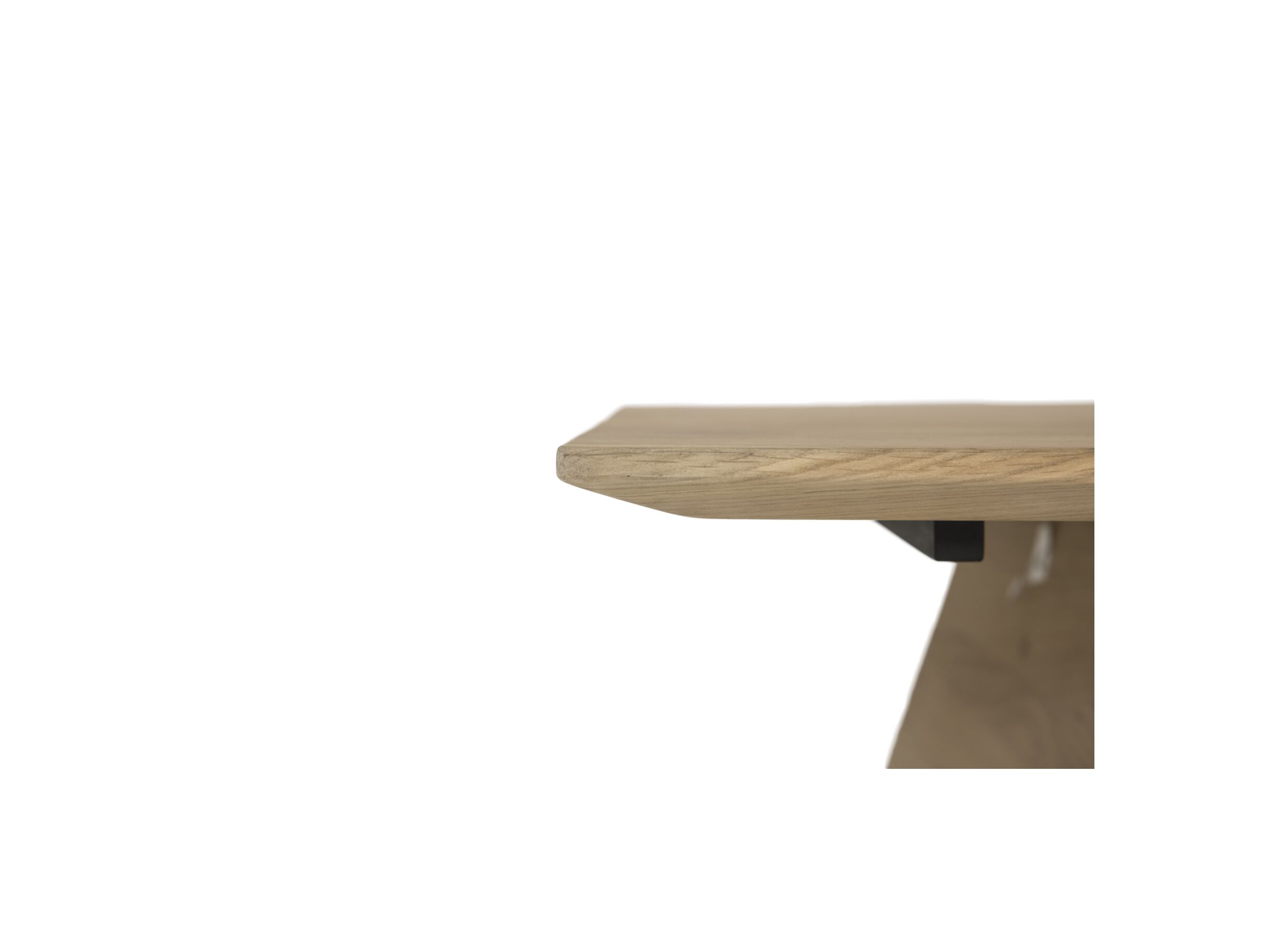 Table basse Float 80x80x30cm chêne massif - naturel