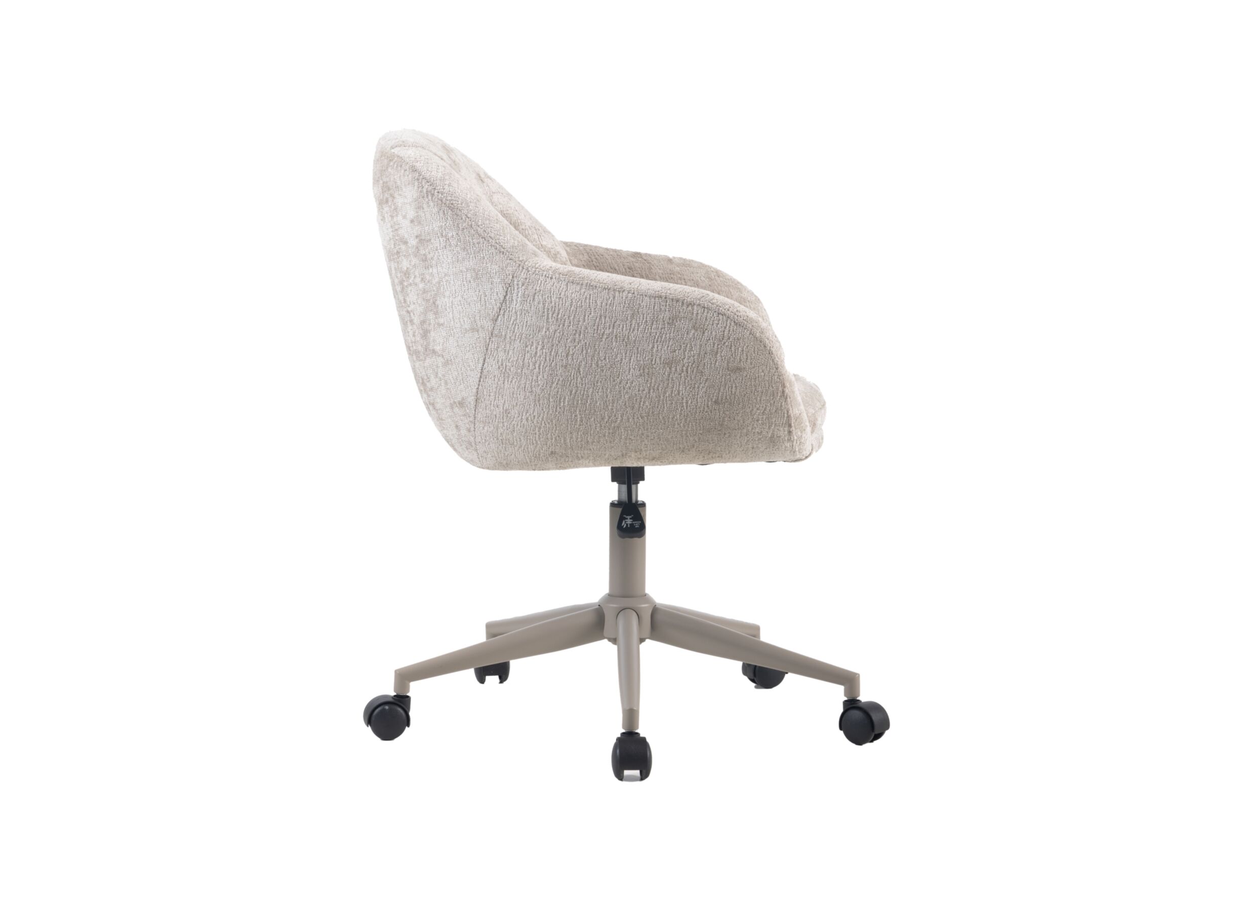 Overzichtsfoto - Bureaustoel Comfy 60x61,5x88,5cm - stof - beige
