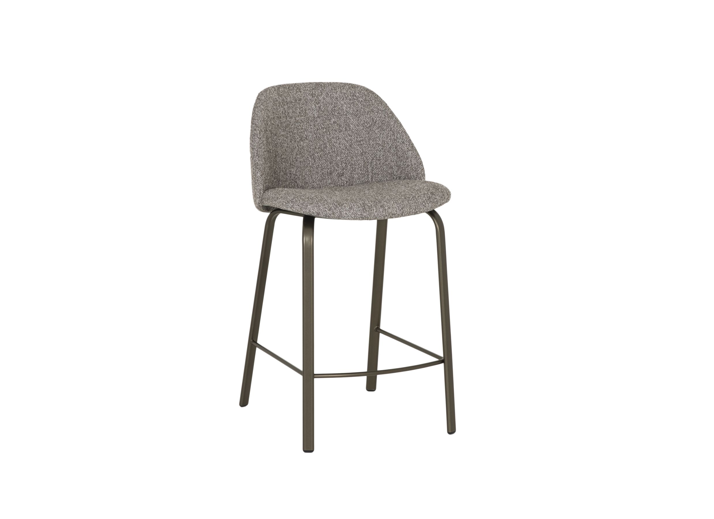 Barstoel Sofia ZH65cm - stof - donkerbrons/fossil