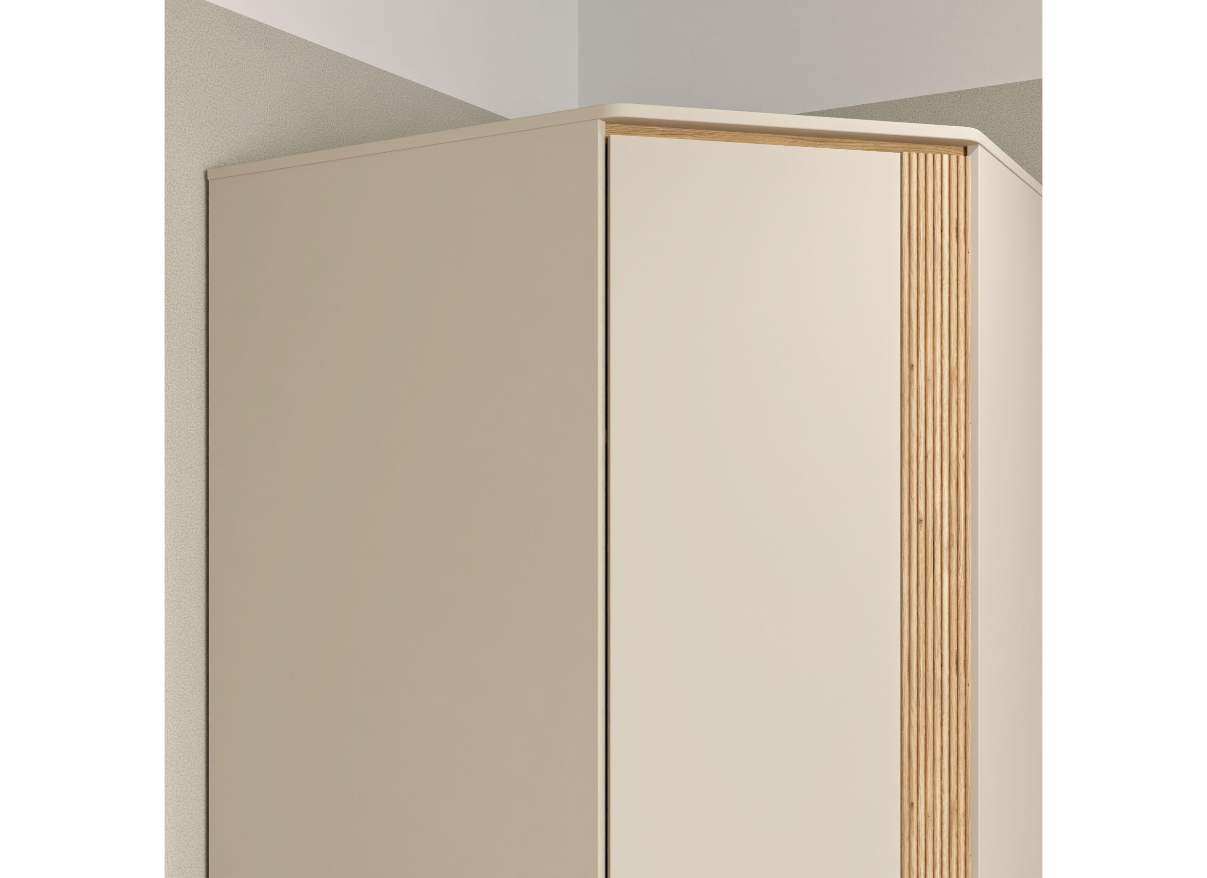 Detail - Garde-robe Wexlin 92x92x194cm - décor - sand & mauvella oak