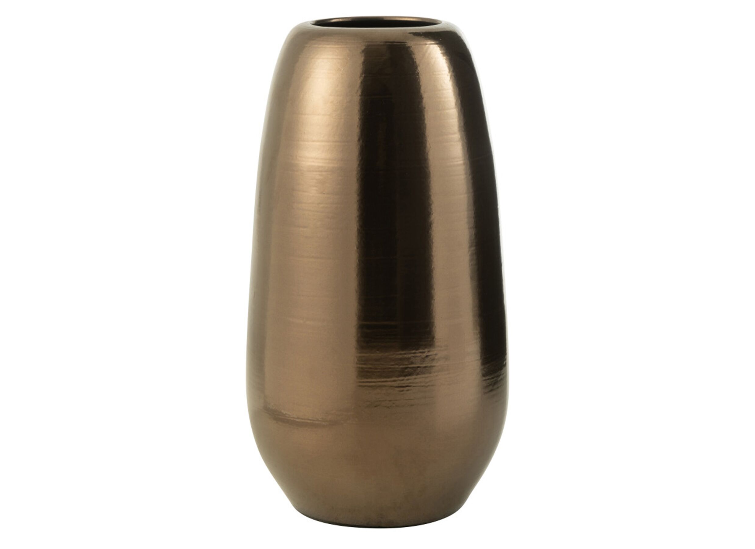 Vaas H70cm - porselein - goud - Vaas H70cm - porselein - goud
