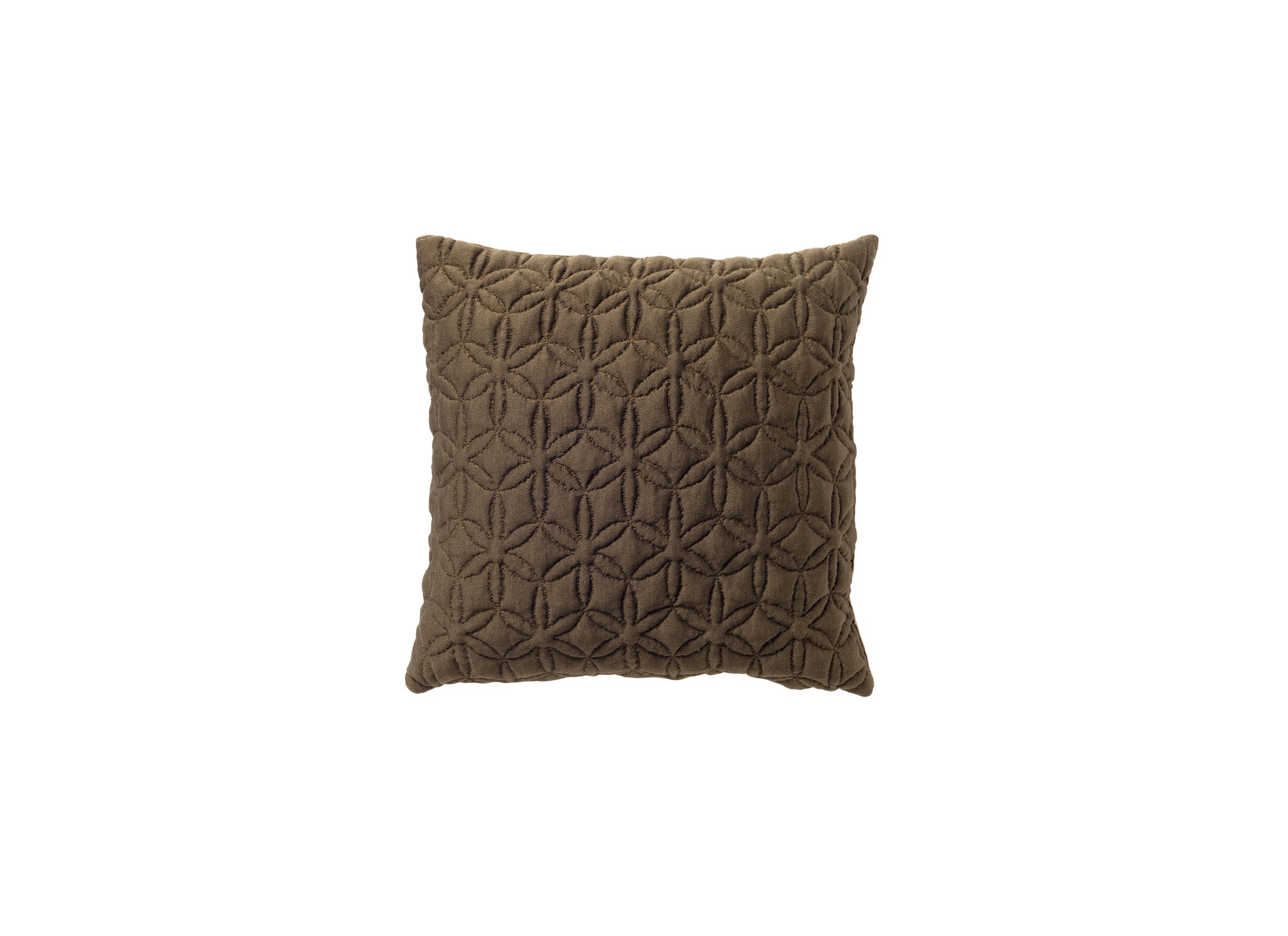 Kussen Lizzy 45x45cm - stof - military olive - Coussin Lizzy 45x45cm - coton - military olive