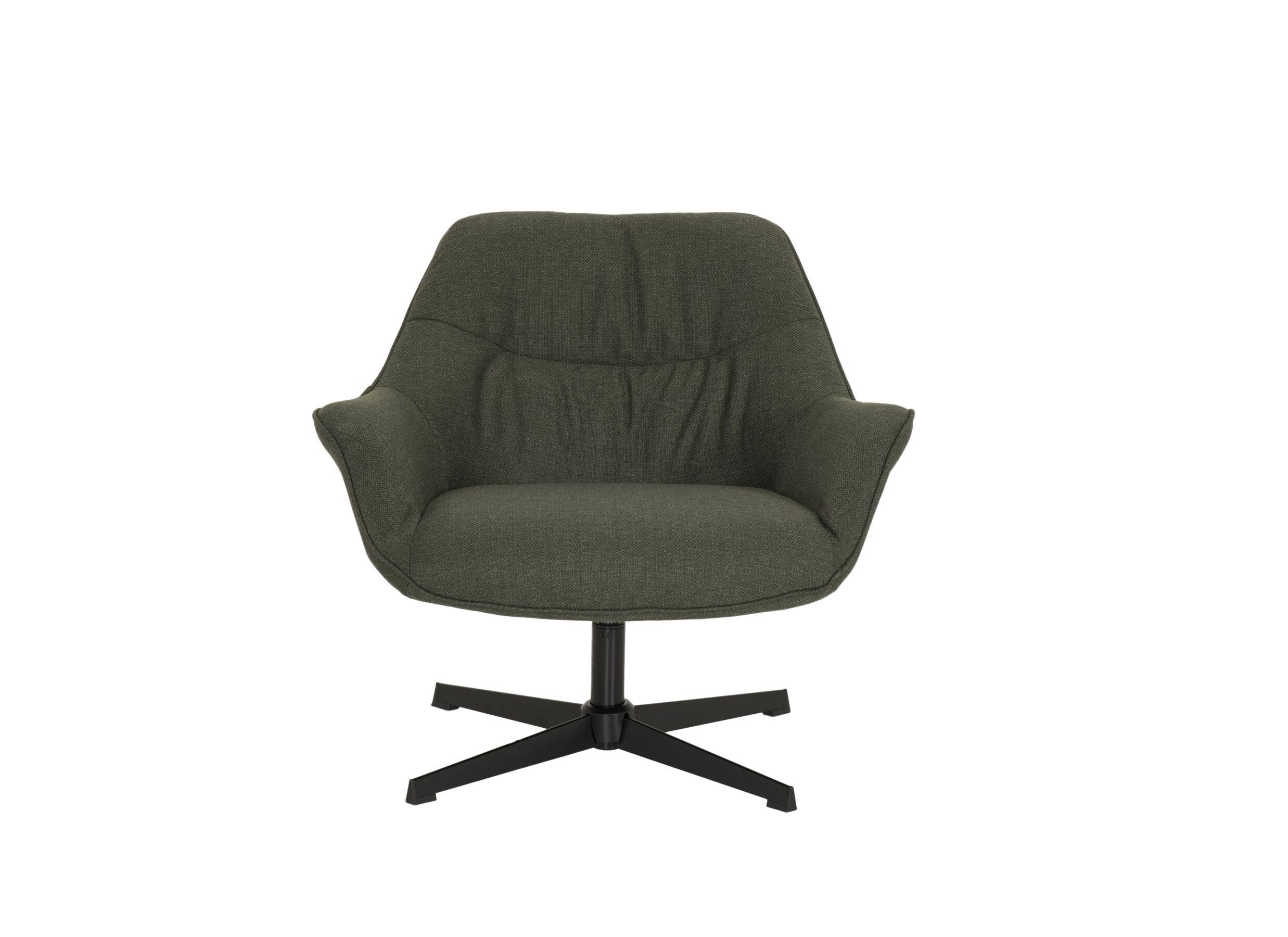 Fauteuil pivotant Grupetto 80,5x83x77cm - tissu - vert