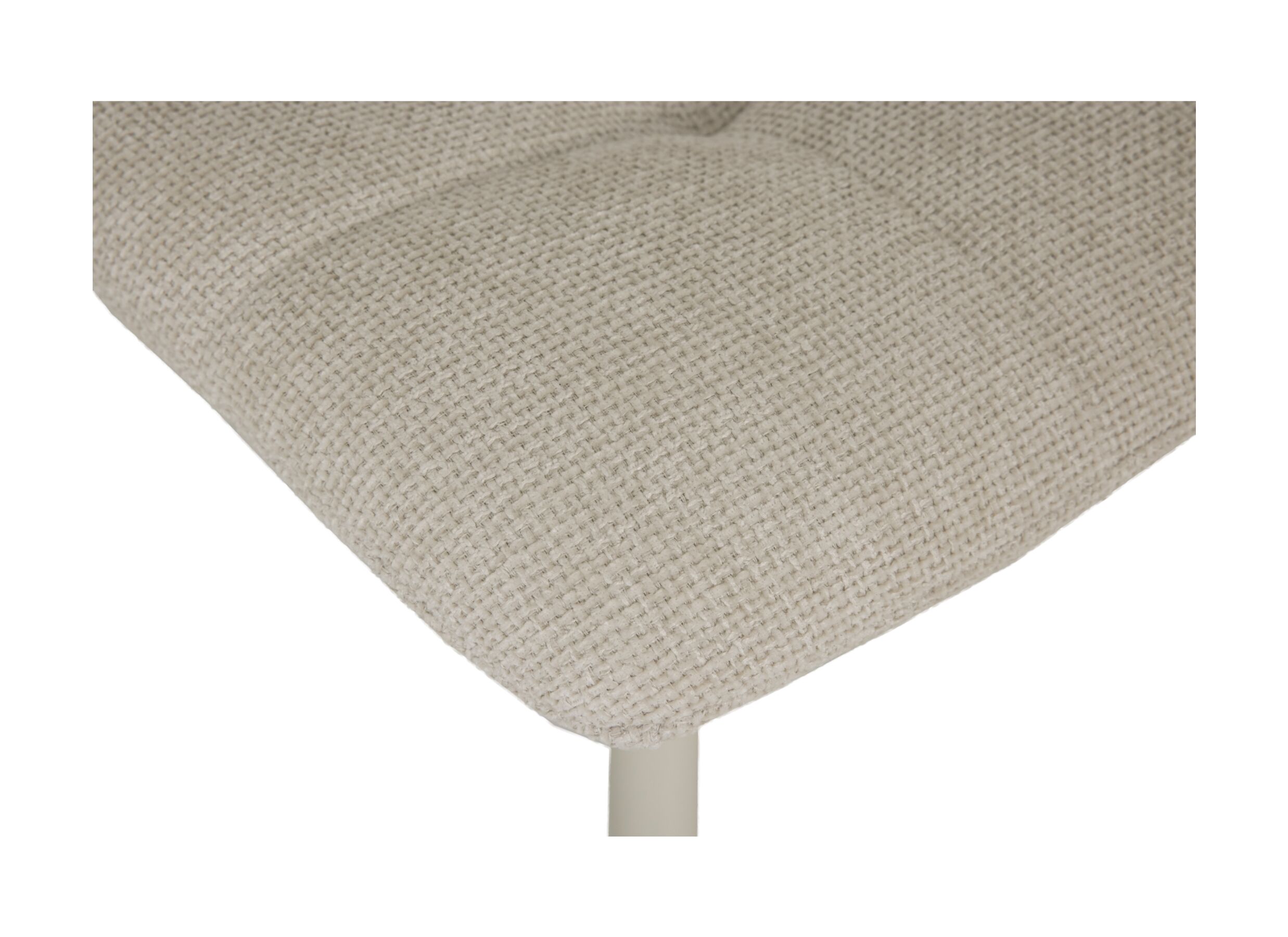 Detail - Chaise Churchill 46x54,5x85cm - métal/tissu - beige