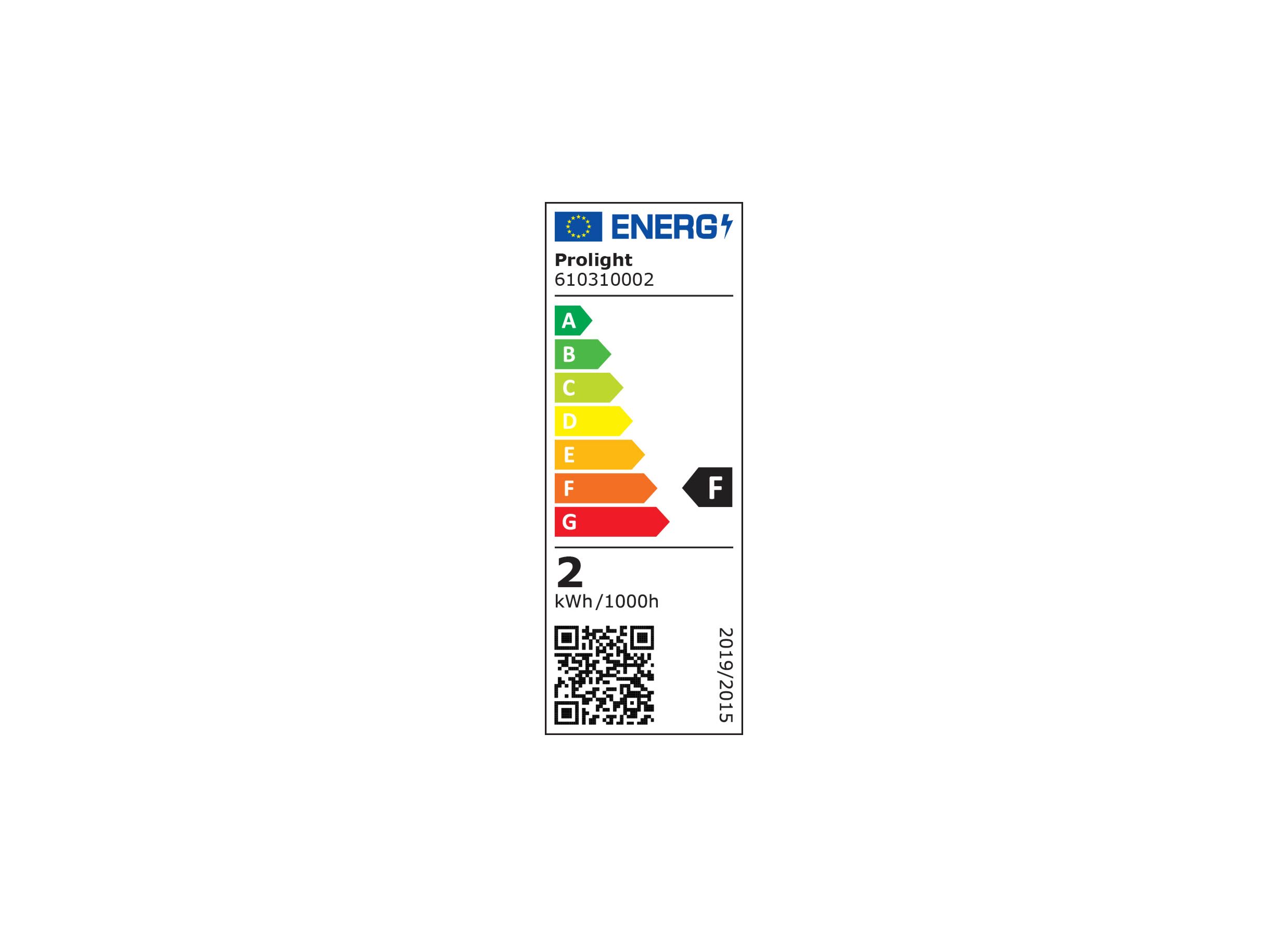 Label énergétique - Ampoule LED 1,8W G9