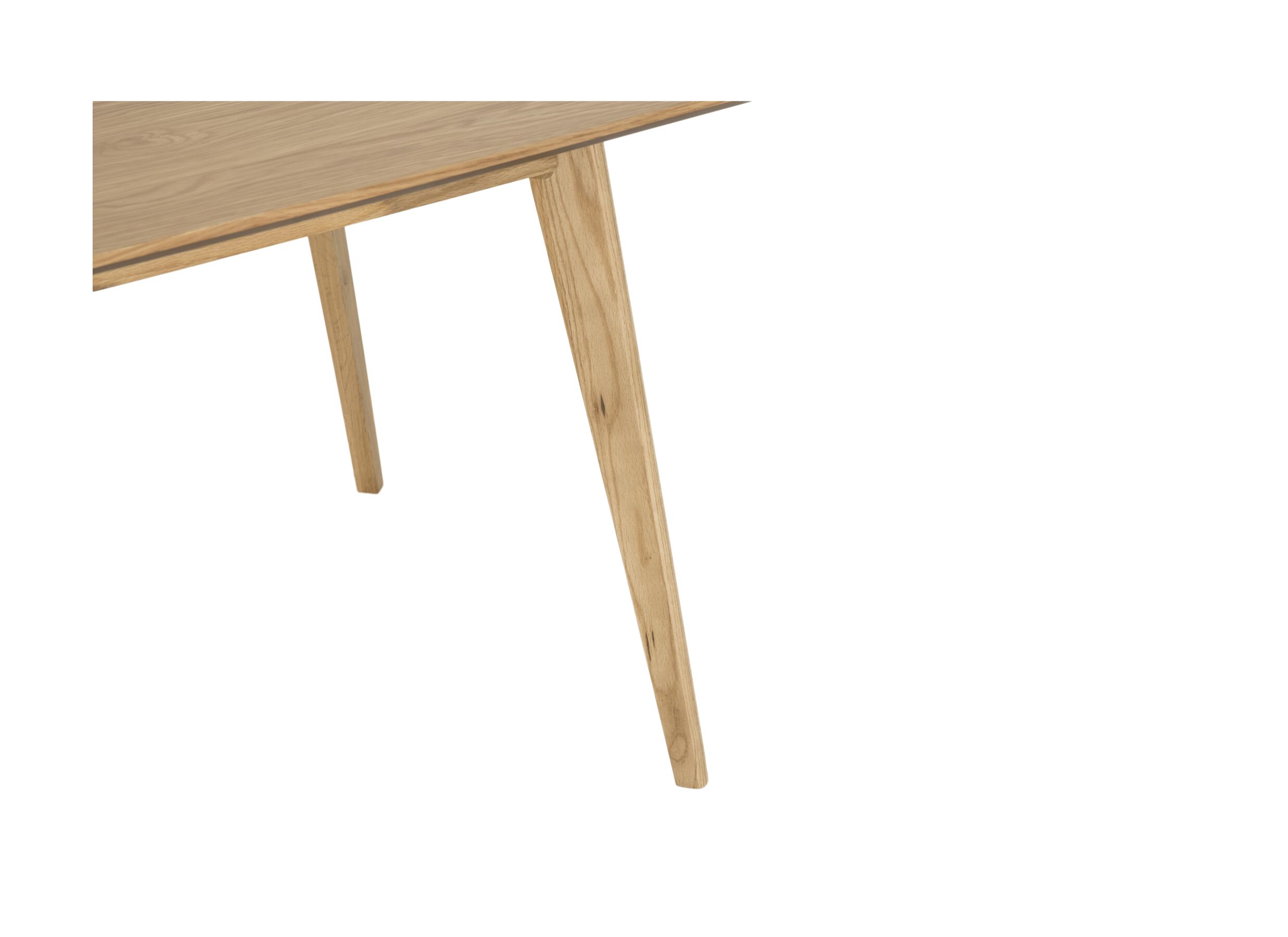 Detailfoto - Tafel Ingo 160x80cm - eik massief & decor - naturel