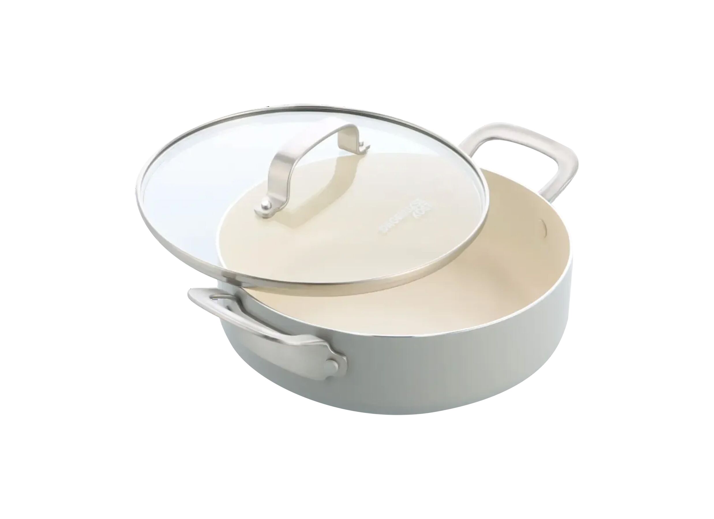 Plus Important - Sauteuse Dagelijkse Kost Ø24cm - aluminium - beige & gris