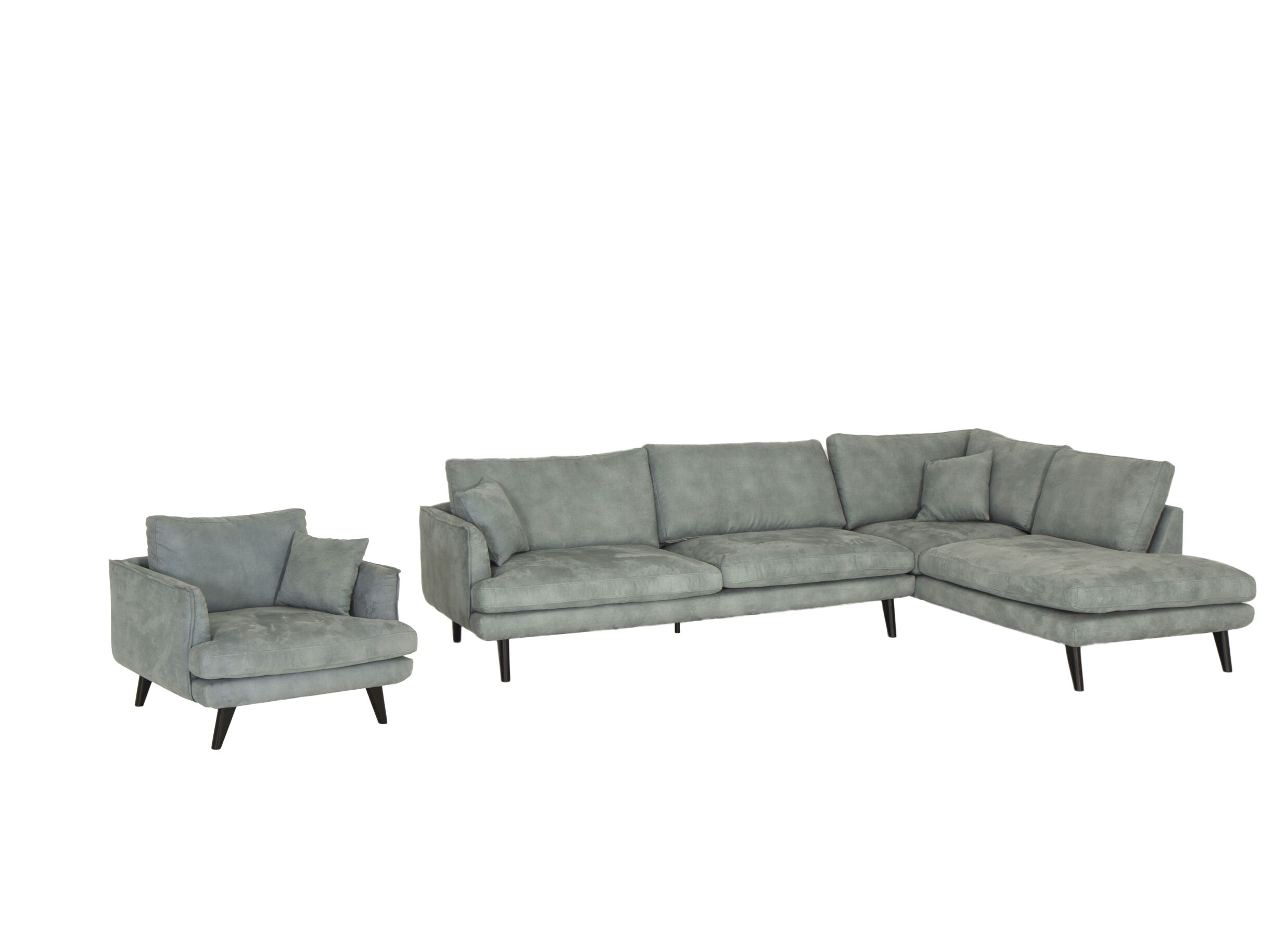 Zetel Chill 100x92x83cm - stof - turquoise