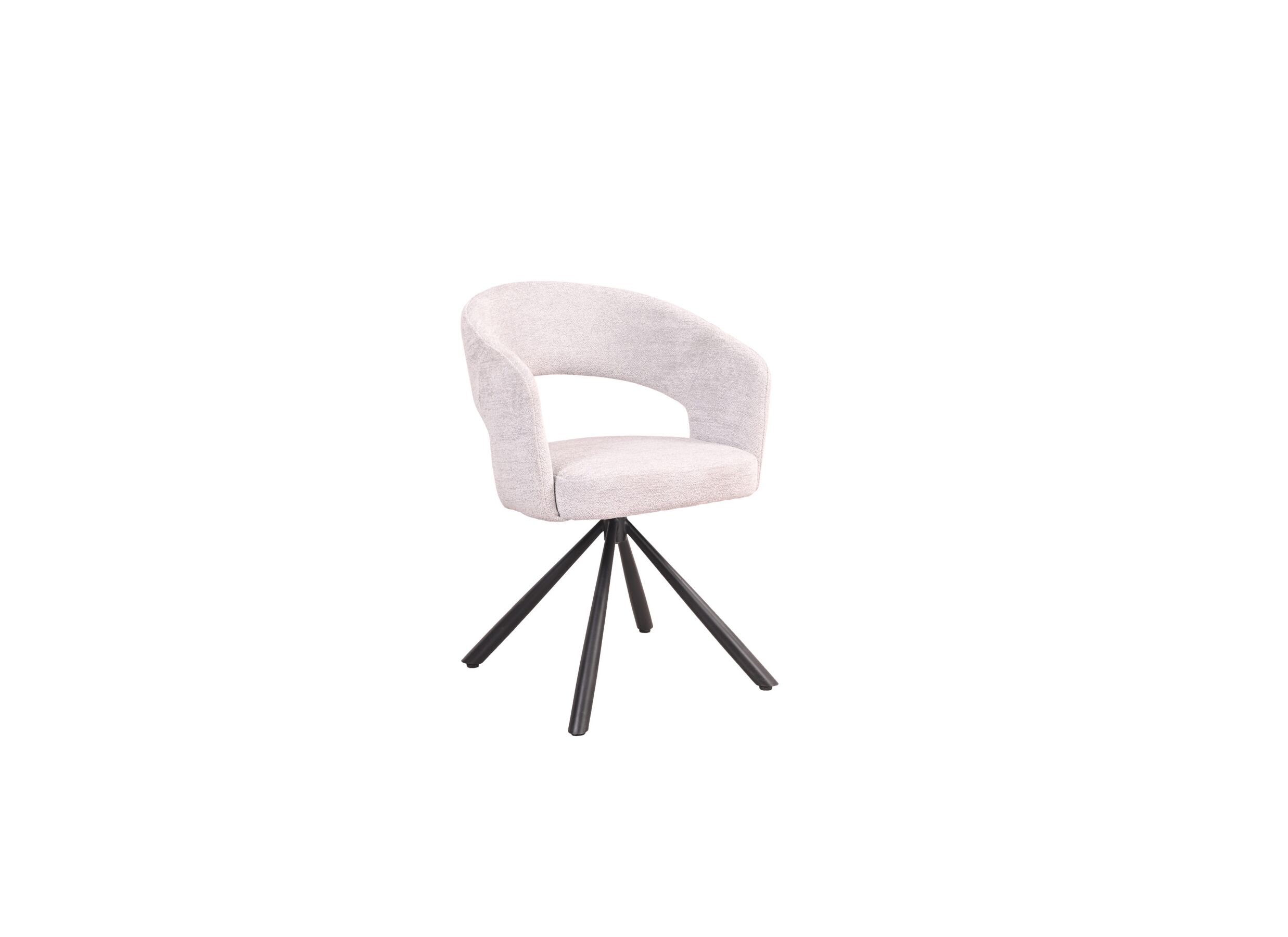 Plus Important - Chaise pivotante Robin 60x56x79,5cm - tissu - beige