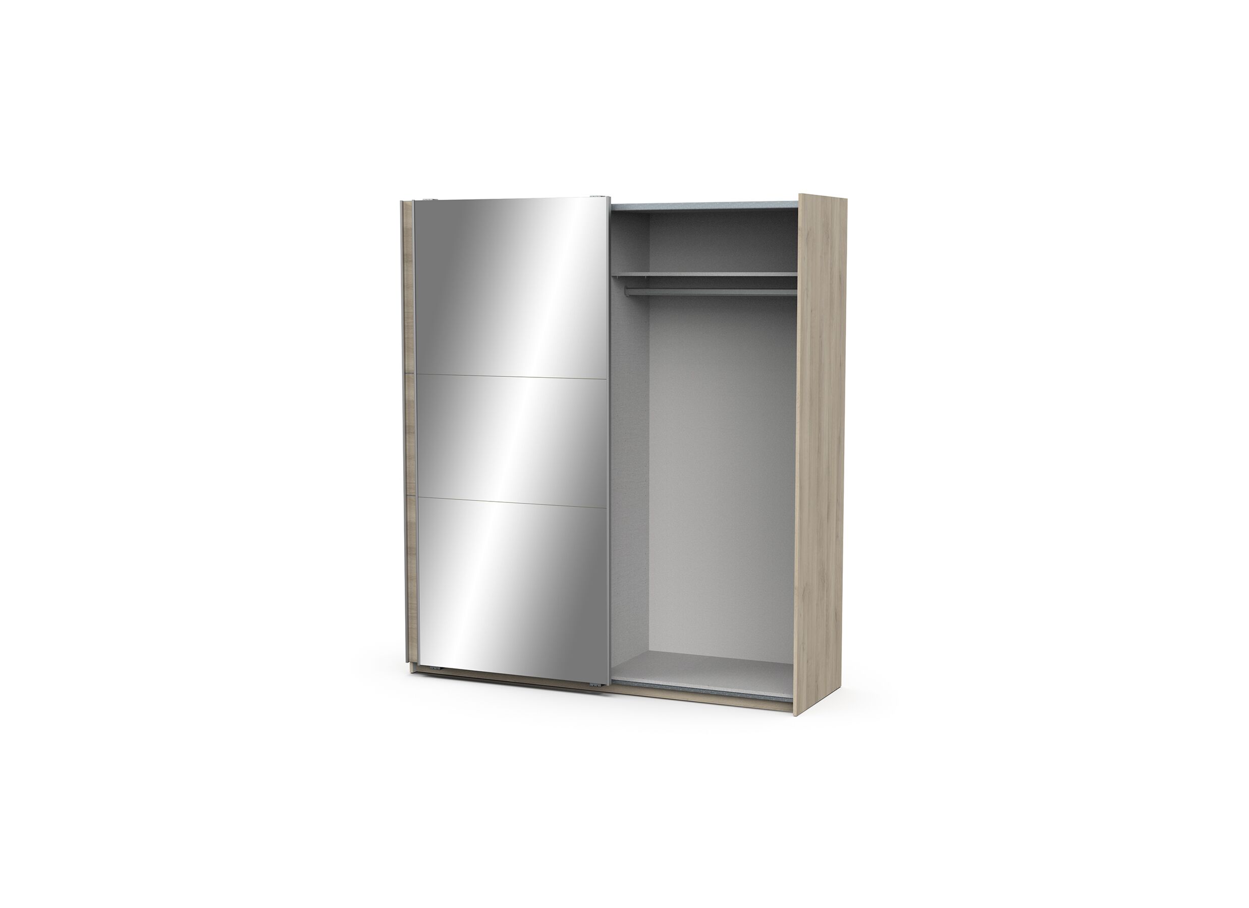 Armoire à portes coulissantes Ghost 178cm - décor - chêne de kronberg