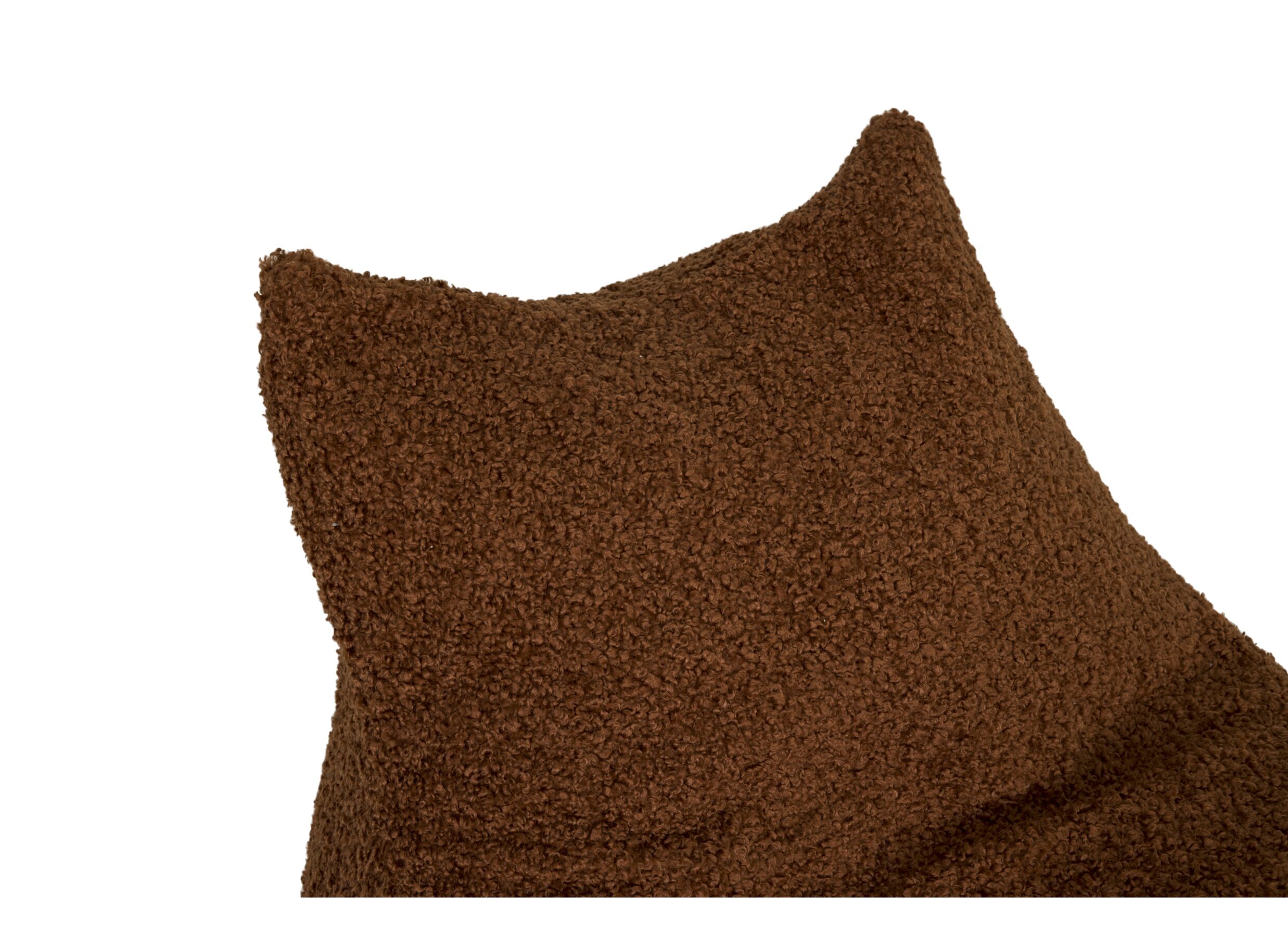 Detail - Pouf poire Karina bouclé brun
