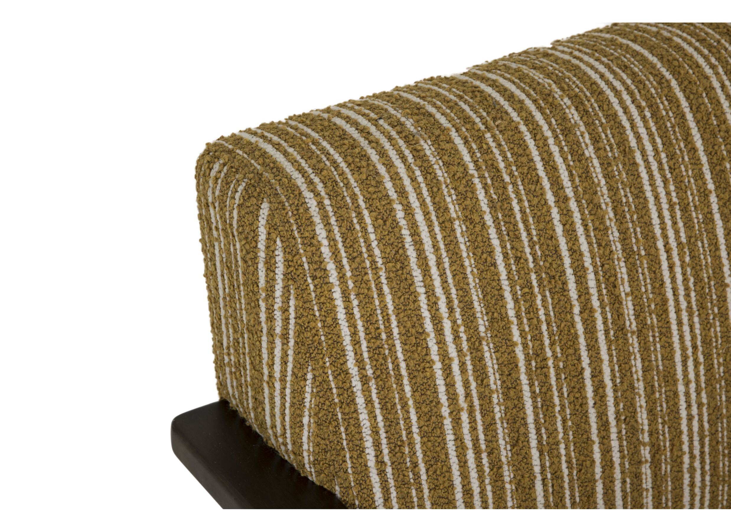 Detail - Fauteuil Malone 75x79x82cm - fibre polyester - ocre/blanc