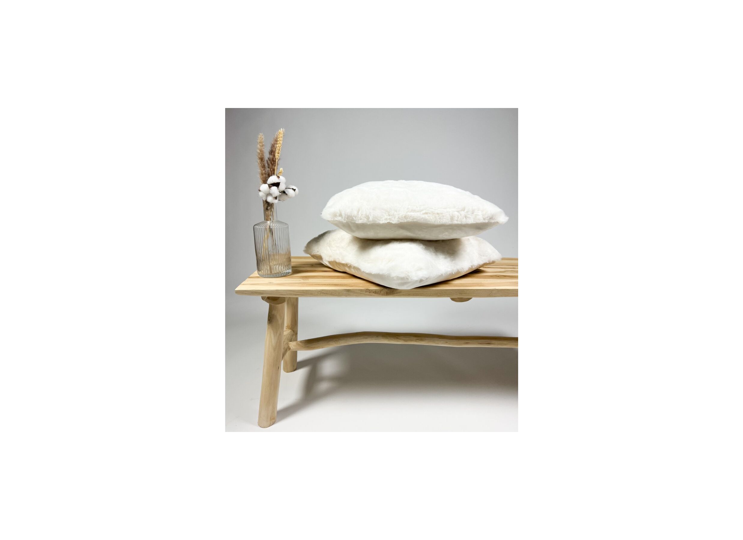 Foto ambiance - Coussin Zaya Ø45cm Snow White