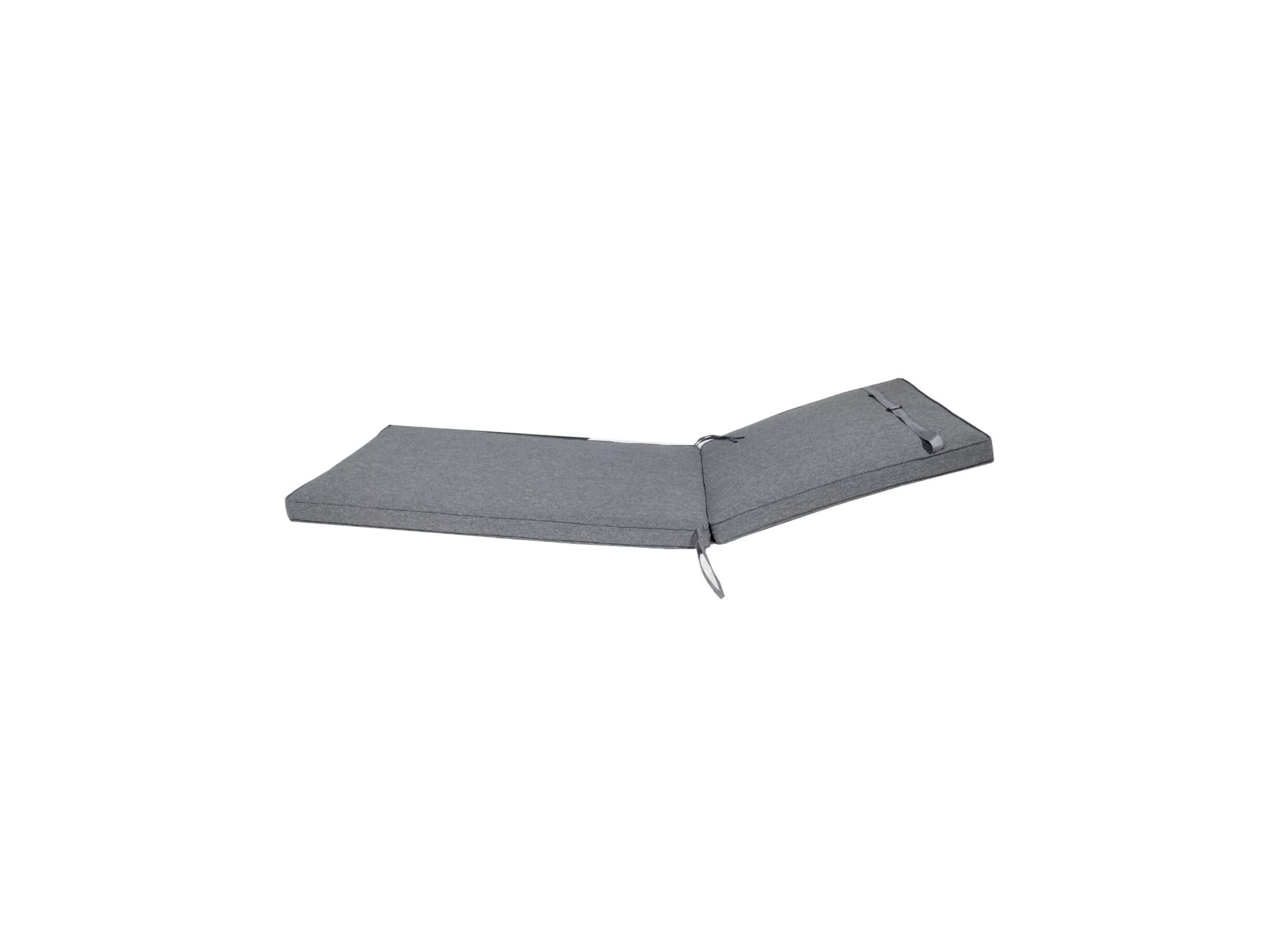 Aperçu - Coussin chaise longue Summertime 190x62cm - fibre polyester - anthracite