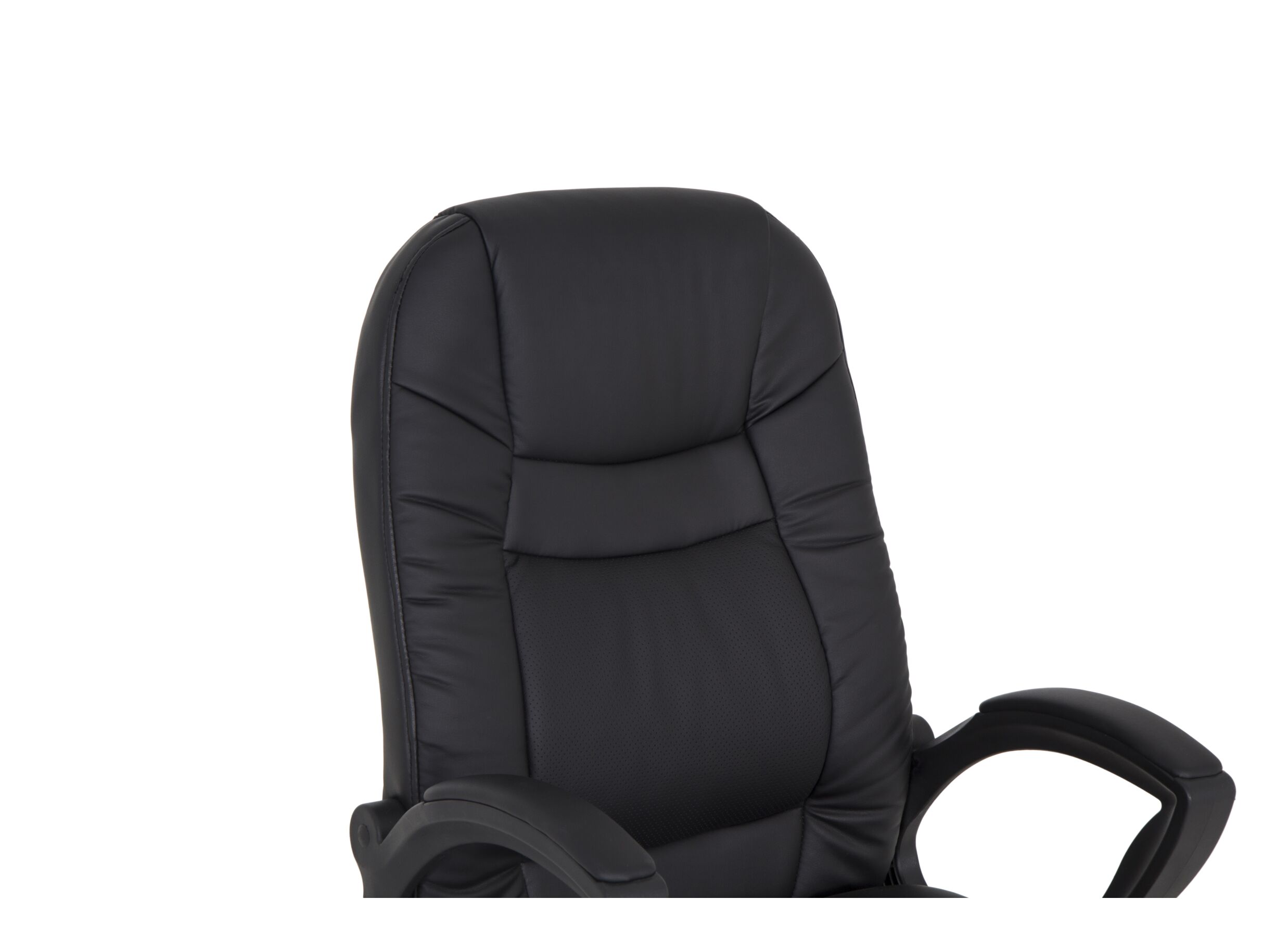 Bureaustoel Njet 68x74x115cm - lederlook - zwart