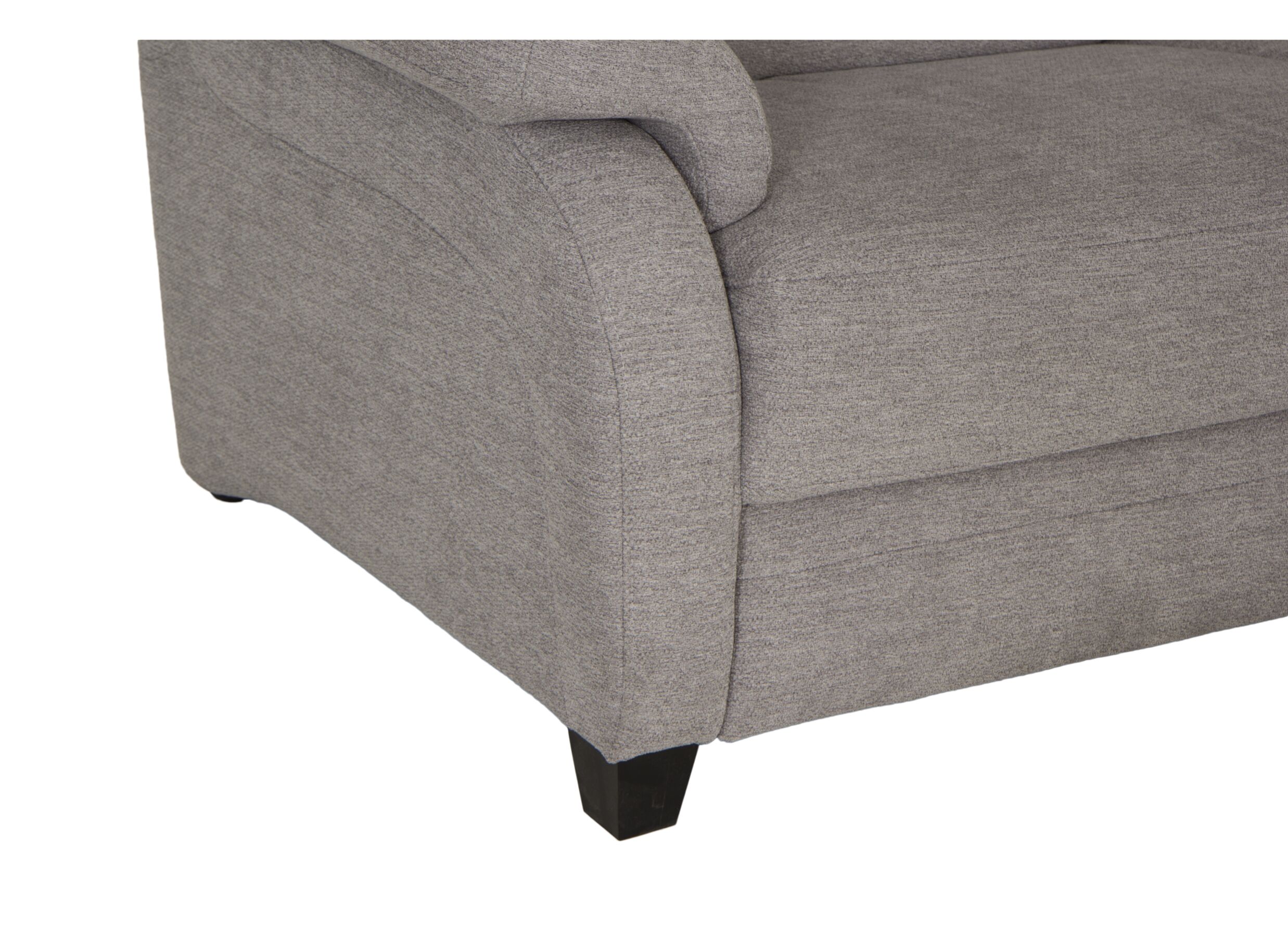 Canapé d'angle Toulouse 269x287cm - tissu - gris argent