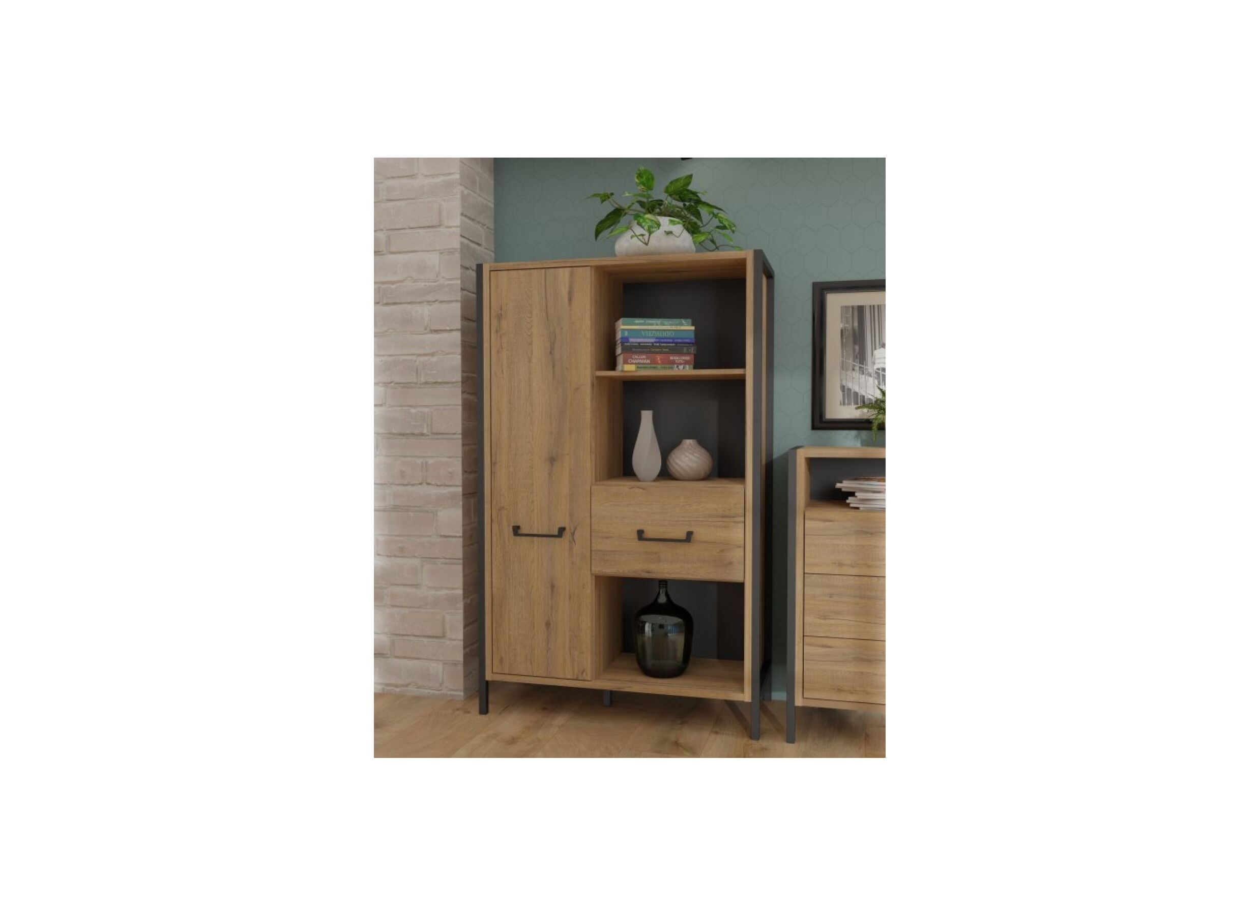 Armoire de rangement Oriental Tree 94,1cm - décor - bartex chêne