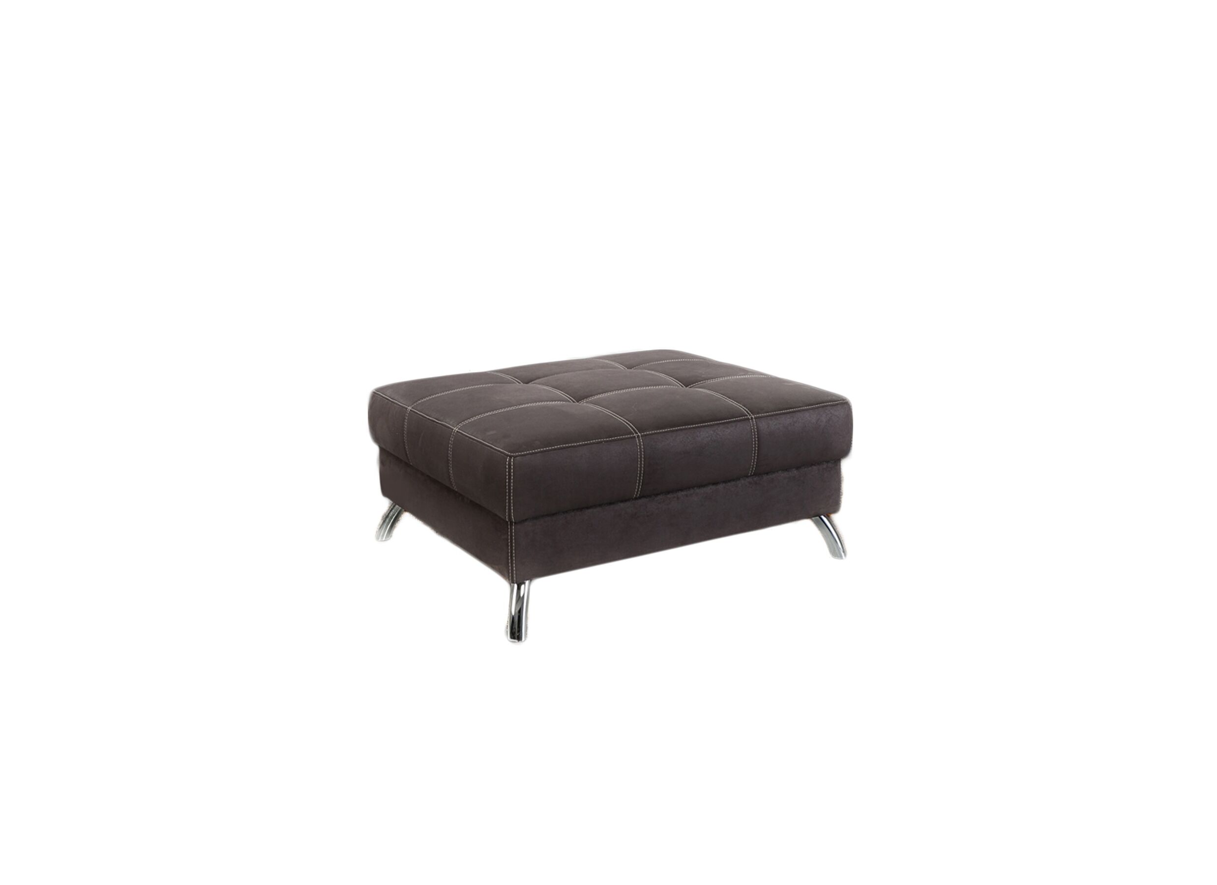 Repose-pieds San Francisco 103x86cm tissu taupe - Repose-pieds San Francisco 103x86cm tissu taupe