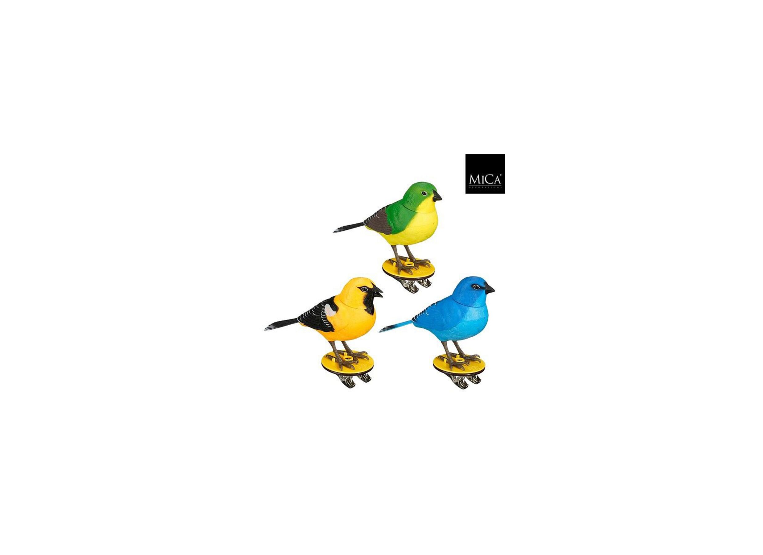 Beeldje Vogel H10 - Beeldje Vogel H10,5cm - kunststof - multicolor