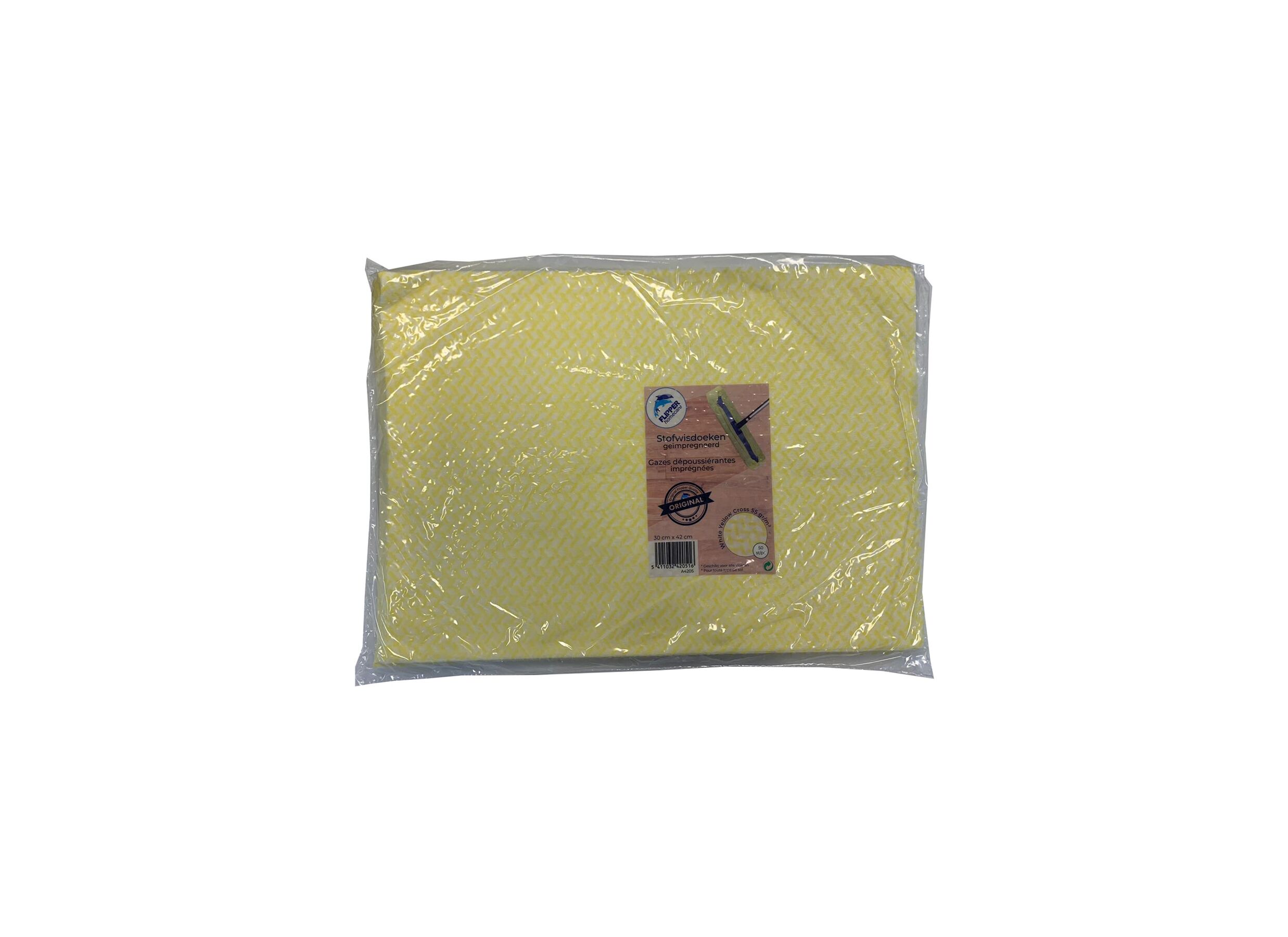 Lingettes attrape-poussière Flipper jaune - Lingettes attrape-poussière Flipper jaune