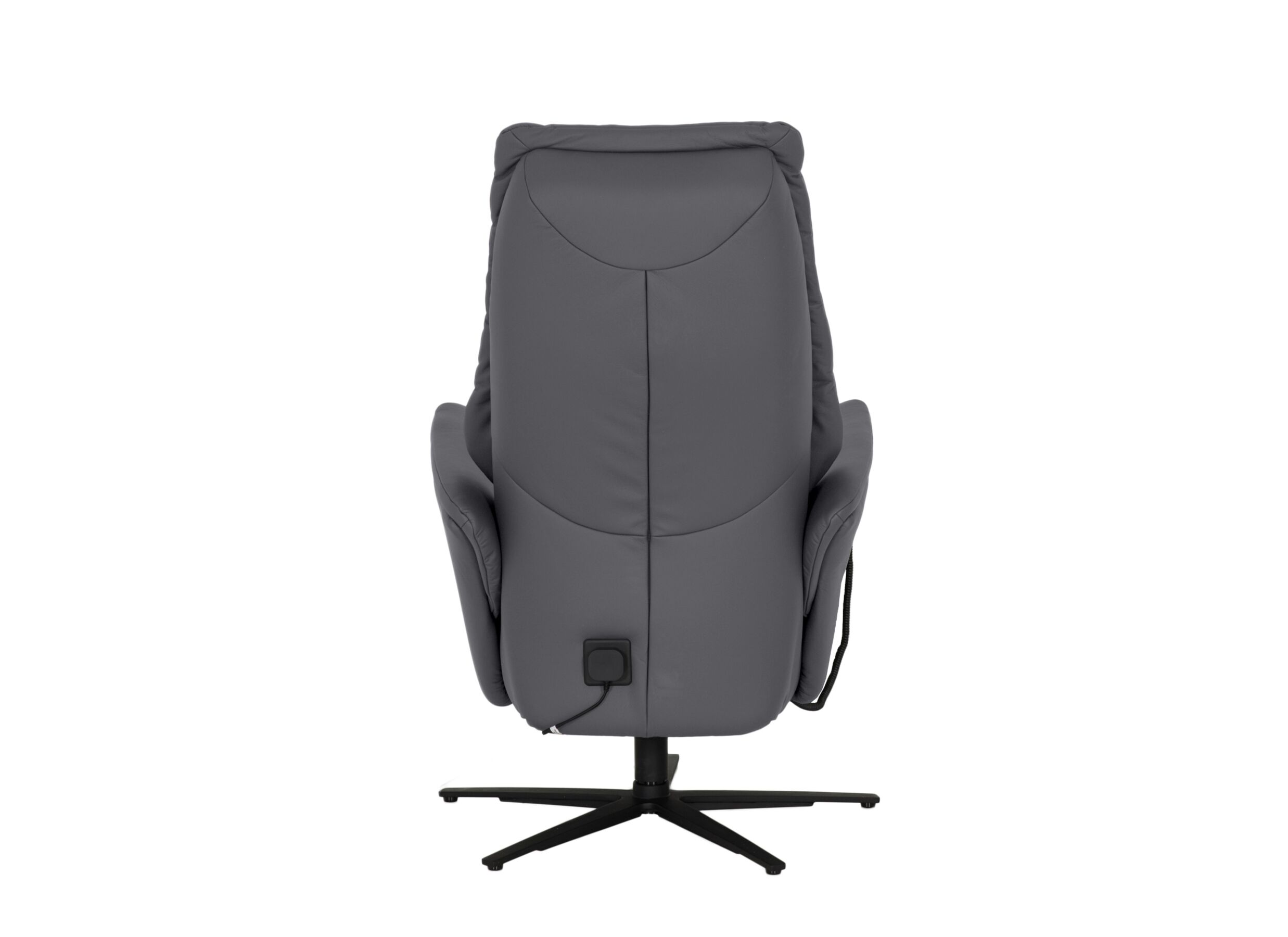 Aperçu - Fauteuil relax 7051.57V+Z6 électrique – cuir – gris avec grande hauteur et profondeur d’assise