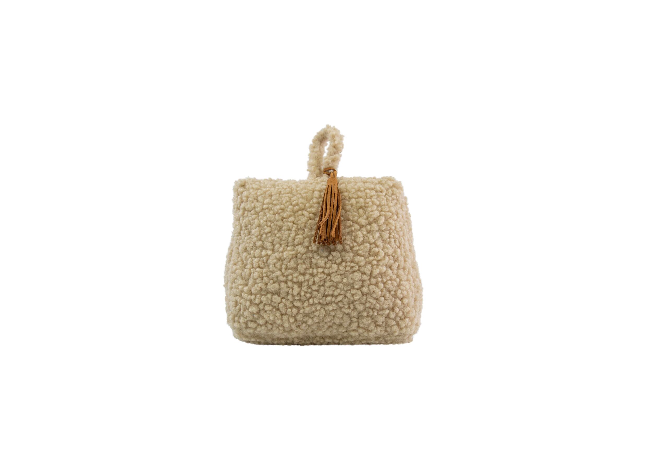 Deurstopper Teddy 18cm - polyester - beige - Deurstopper Teddy 18cm - polyester - beige