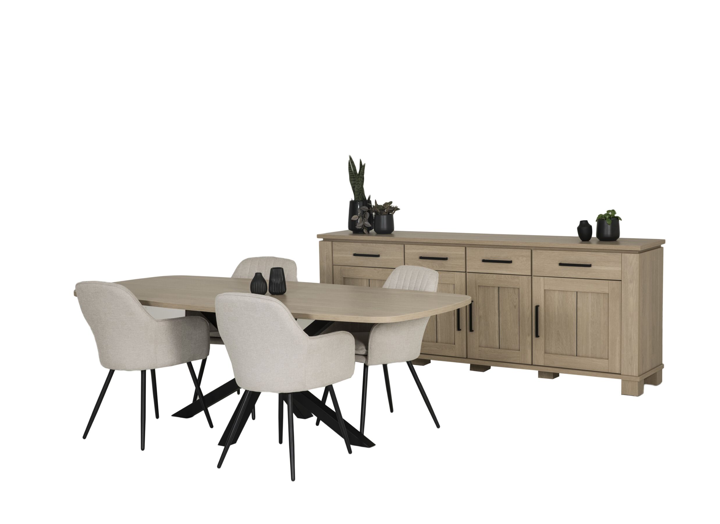 Setfoto - Kuipstoel Casimir polyestervezel - beige