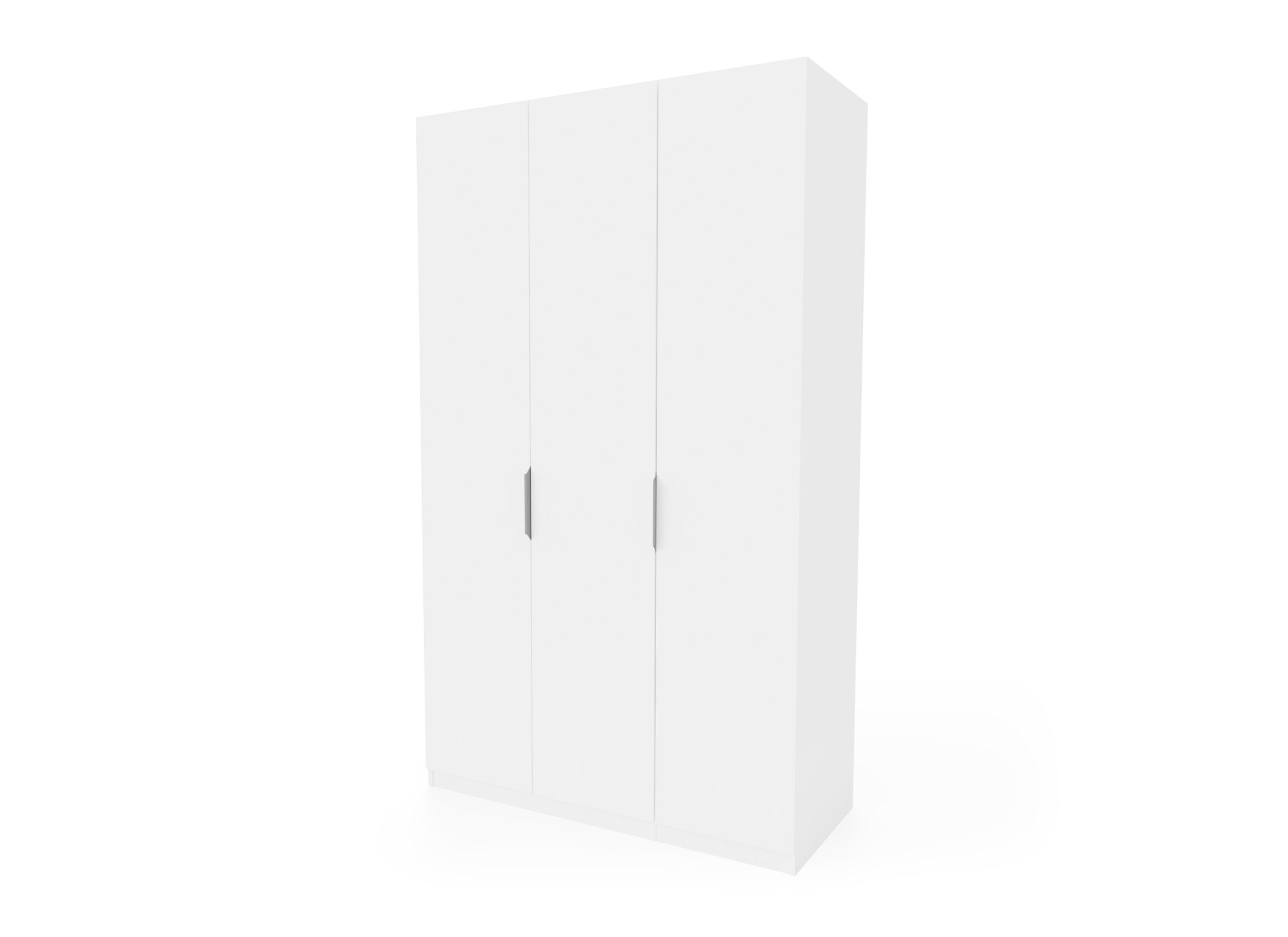 Aperçu - Armoire de rangement Ghost 119cm - décor - blanc