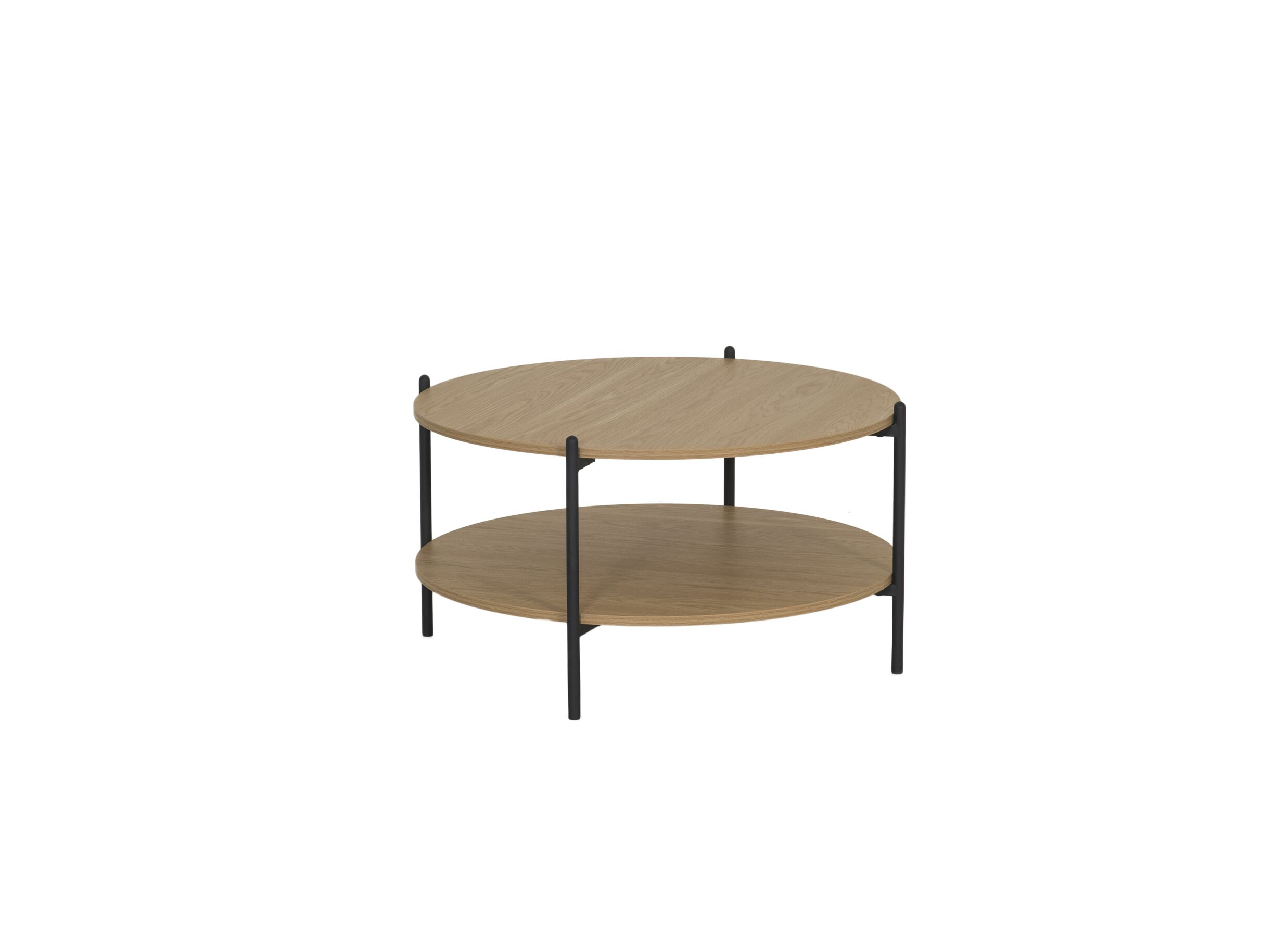 Plus Important - Table basse Melon ronde brun