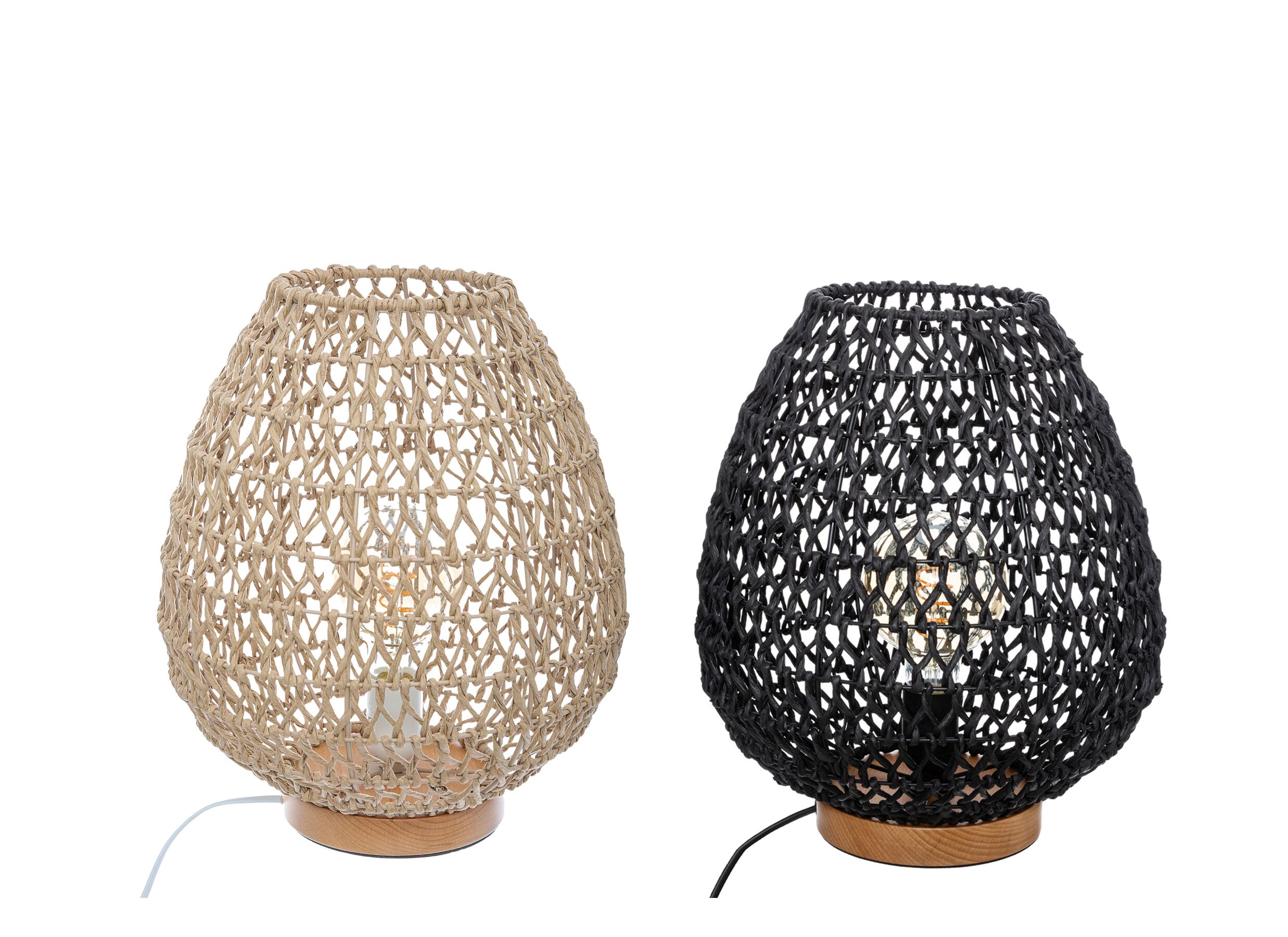 Photo ensemble - Lampe de table Etel H35,5cm e27