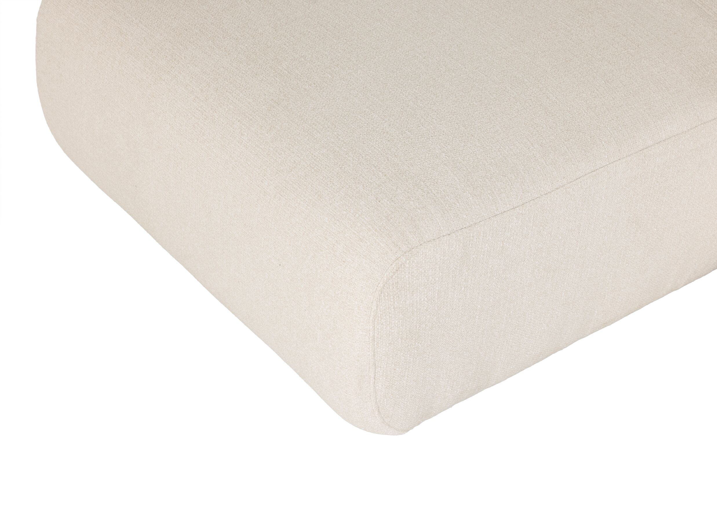 Detail - Canapé d'angle Danae 282x168cm - tissu - beige
