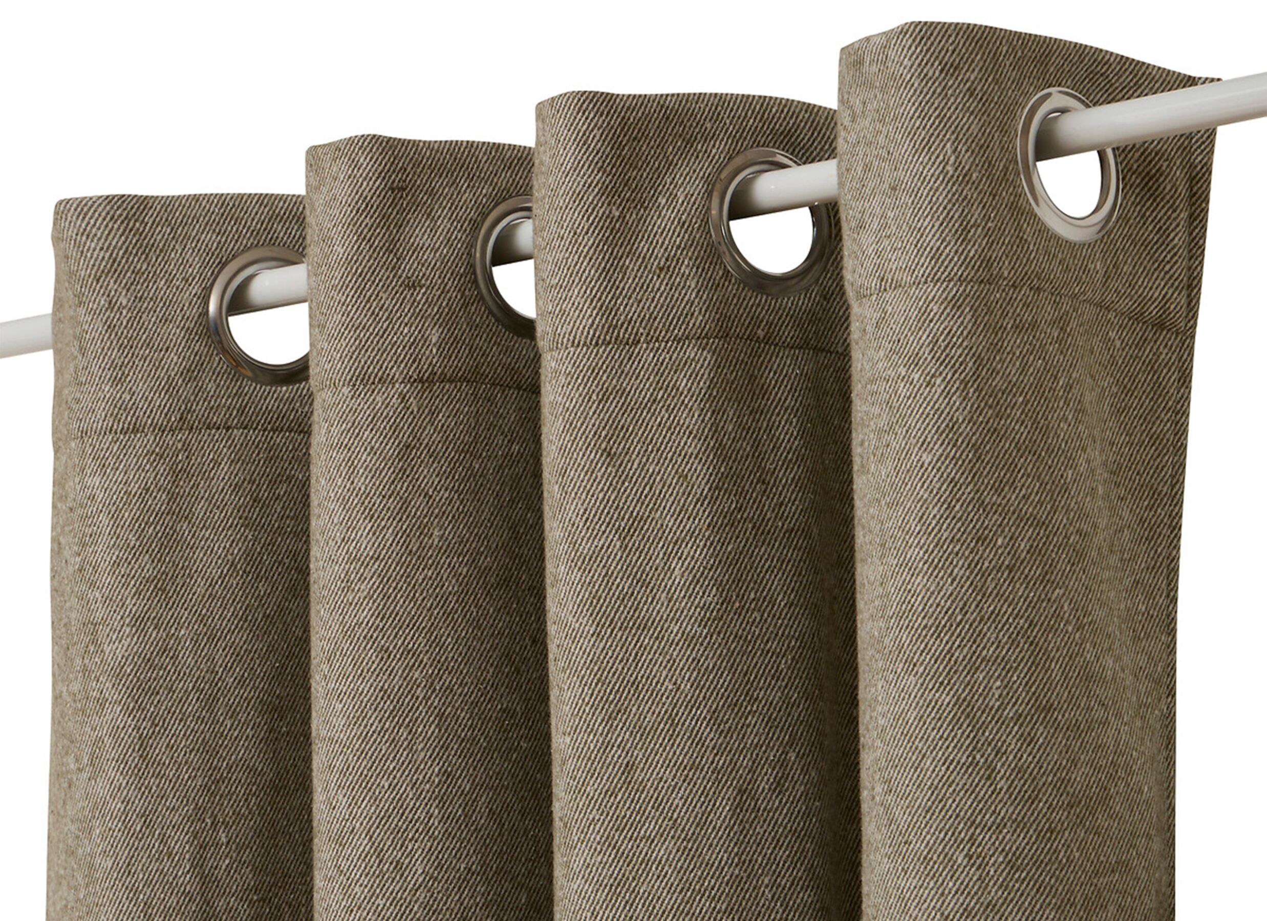 Plus Important - Rideau Kys 140x260cm - polyester - kaki