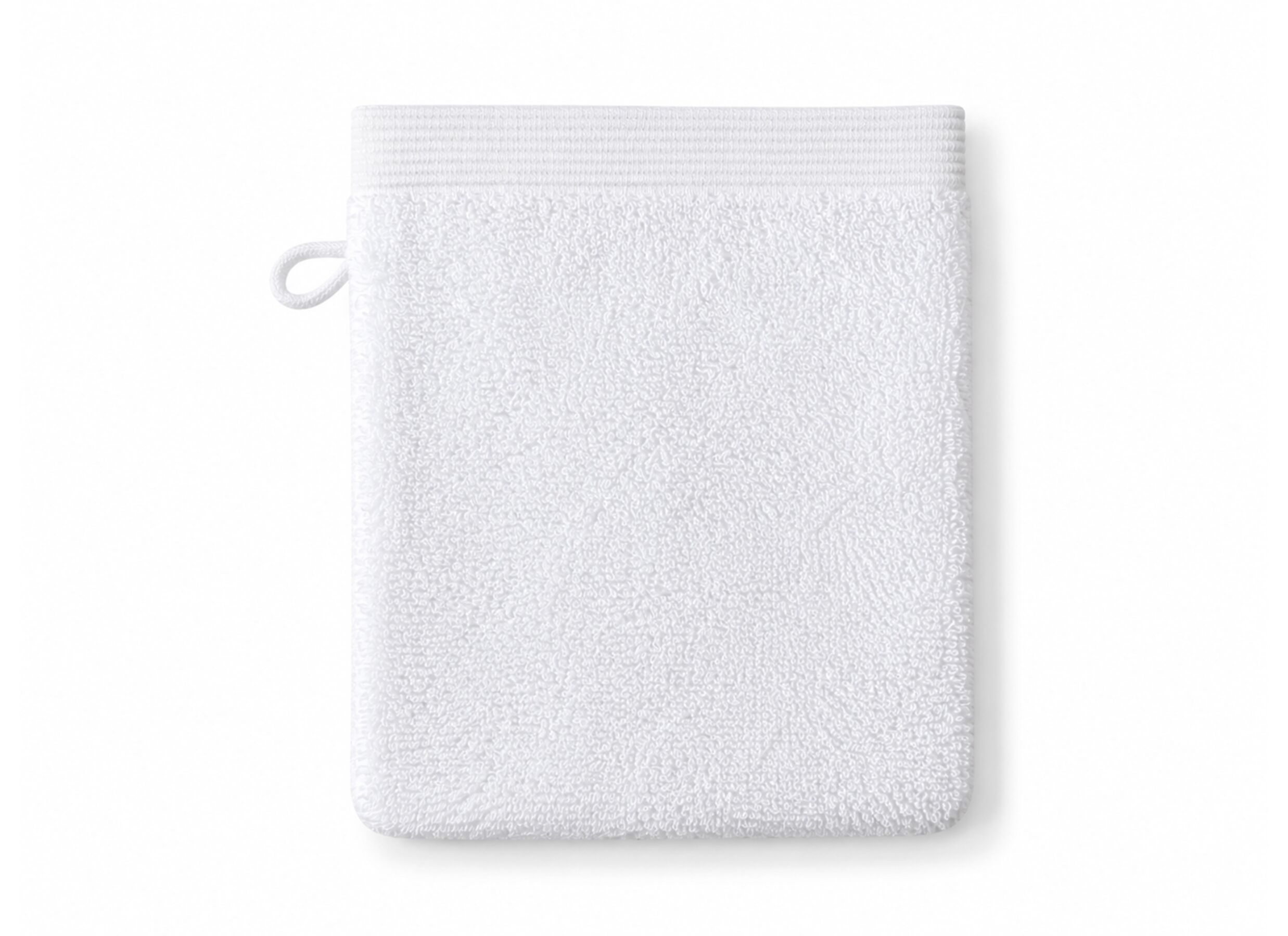 Plus Important - Gant de toilette Flora 16x22cm - coton - blanc