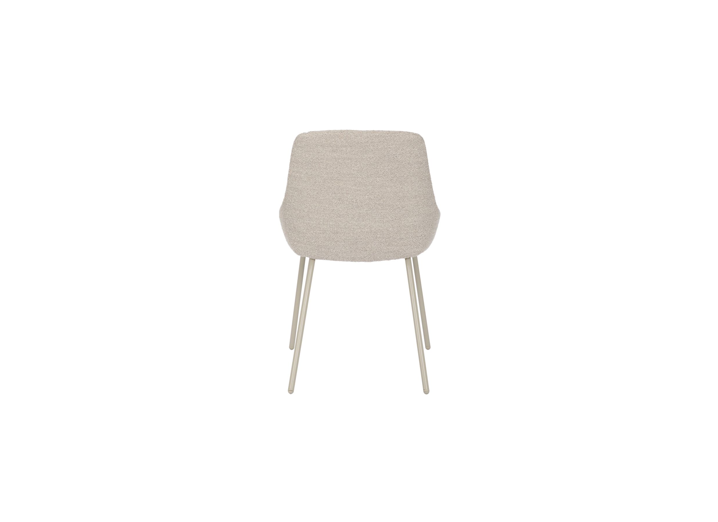 Stoel Lennon 53x57x87cm - stof - beige