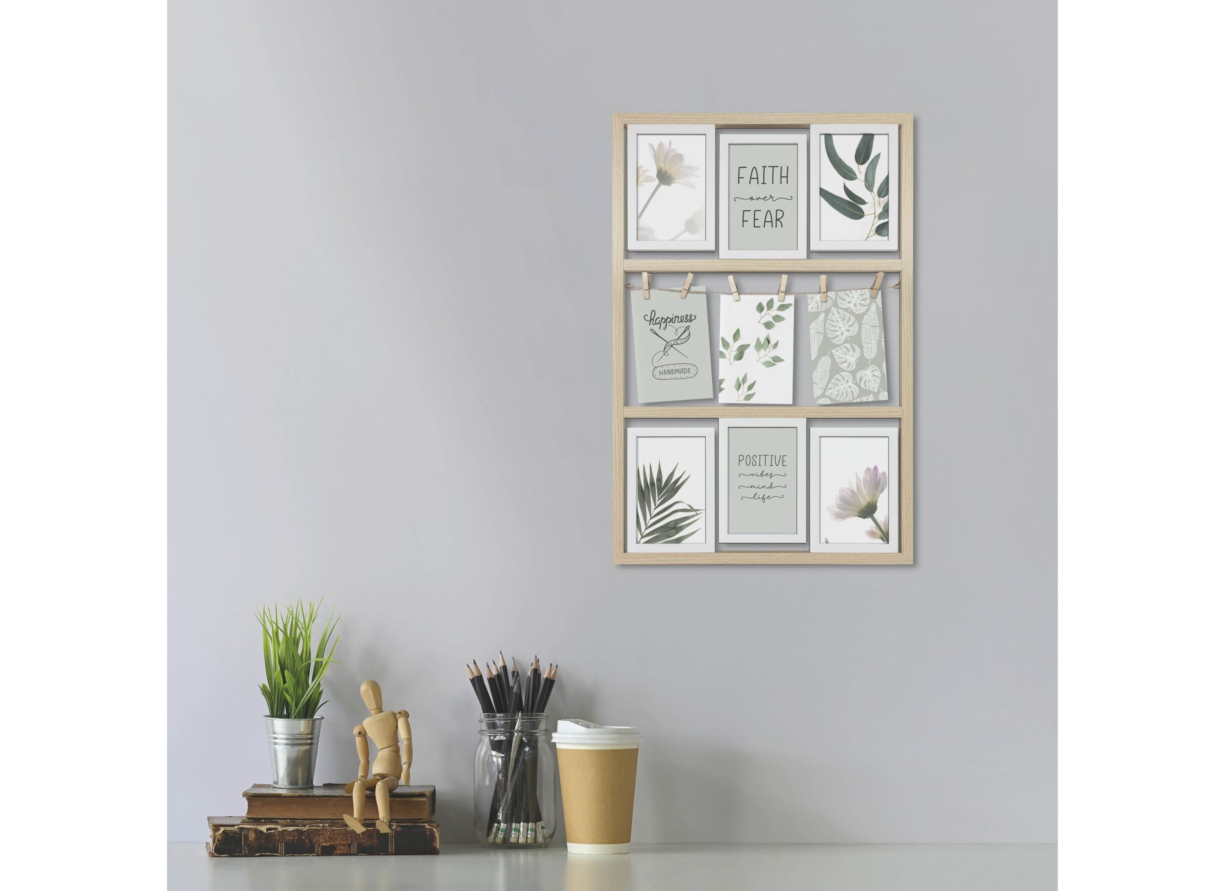 Foto ambiance - Photo collage Calvi 40x60cm - bois - naturel