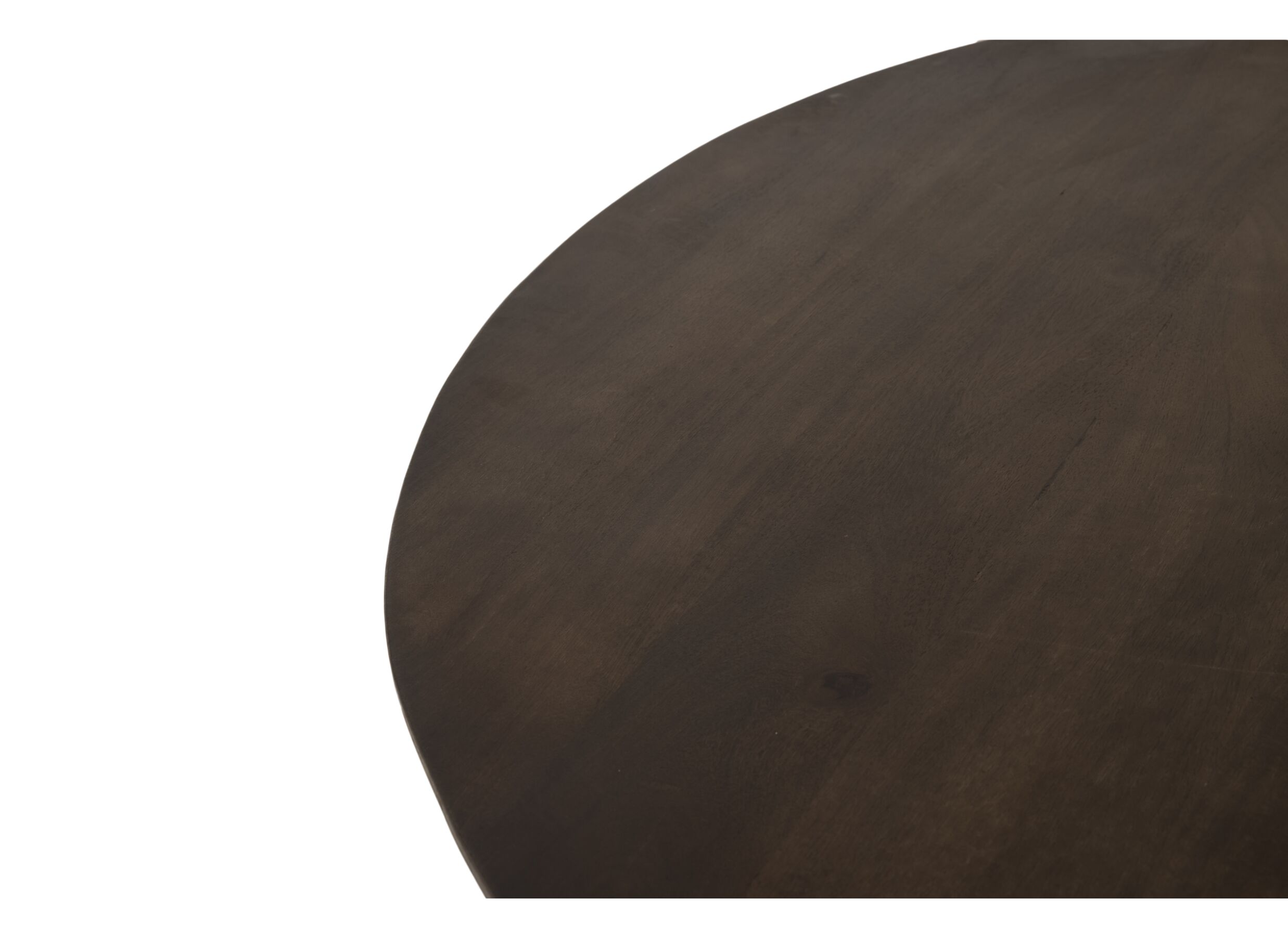 Detail - Table ronde Gentiloni Ø130cm - manguier massif - naturel