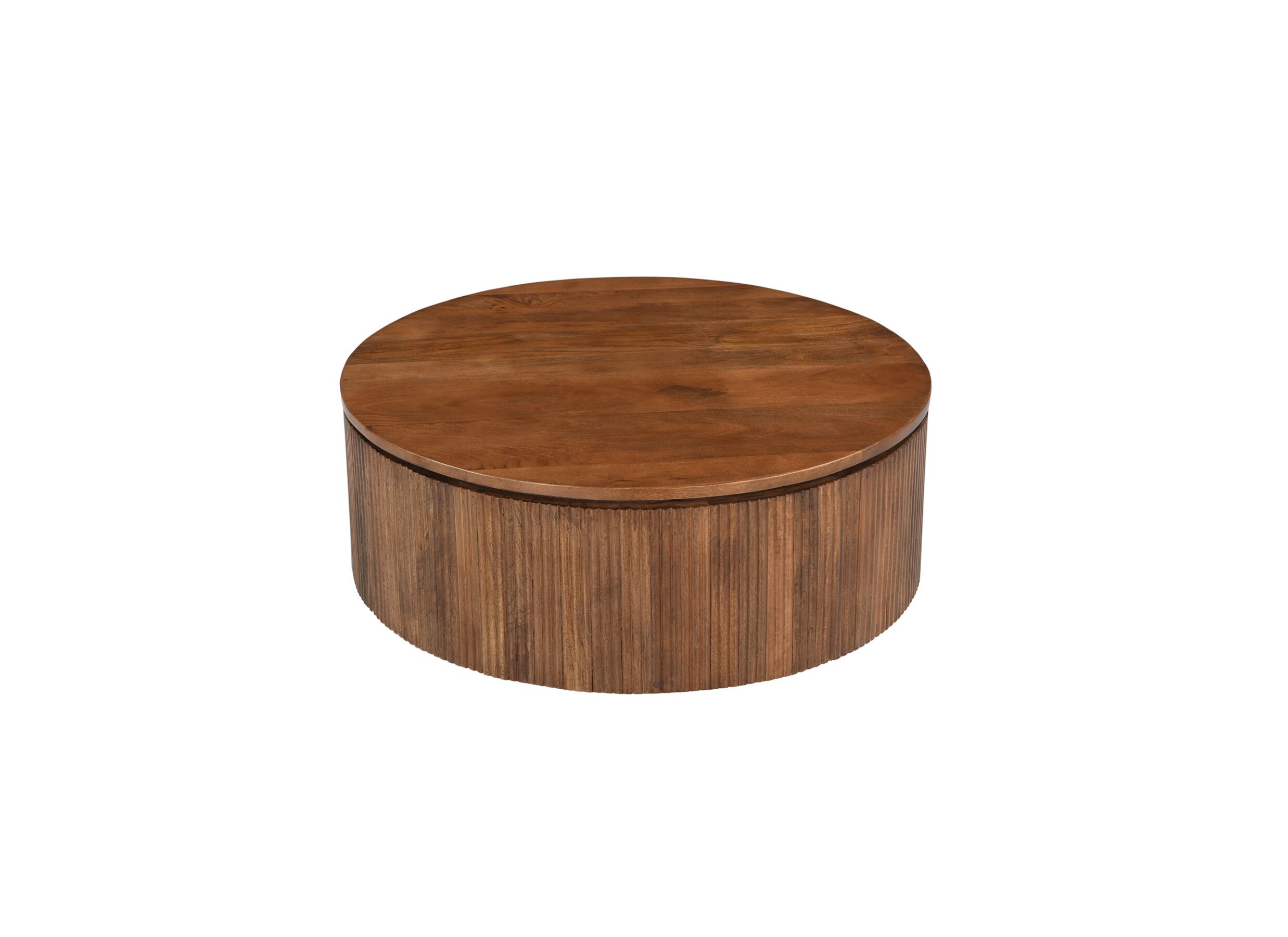 Salontafel Baskervilles Ø80cm - mango massief - bruin - Table basse Baskervilles Ø80cm - manguier massif - brun