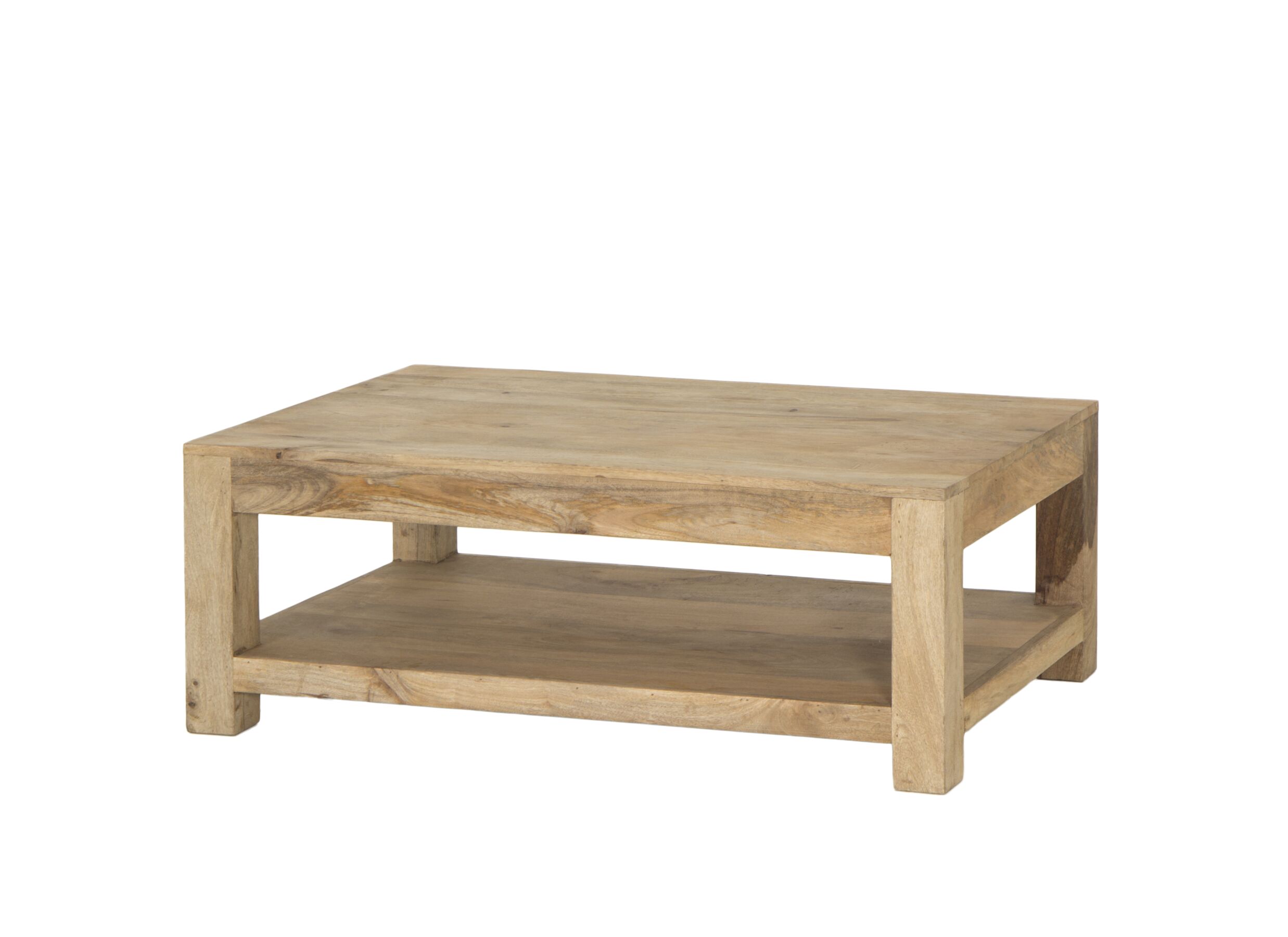 Table basse Faust 123x75cm - mangue massif - naturel