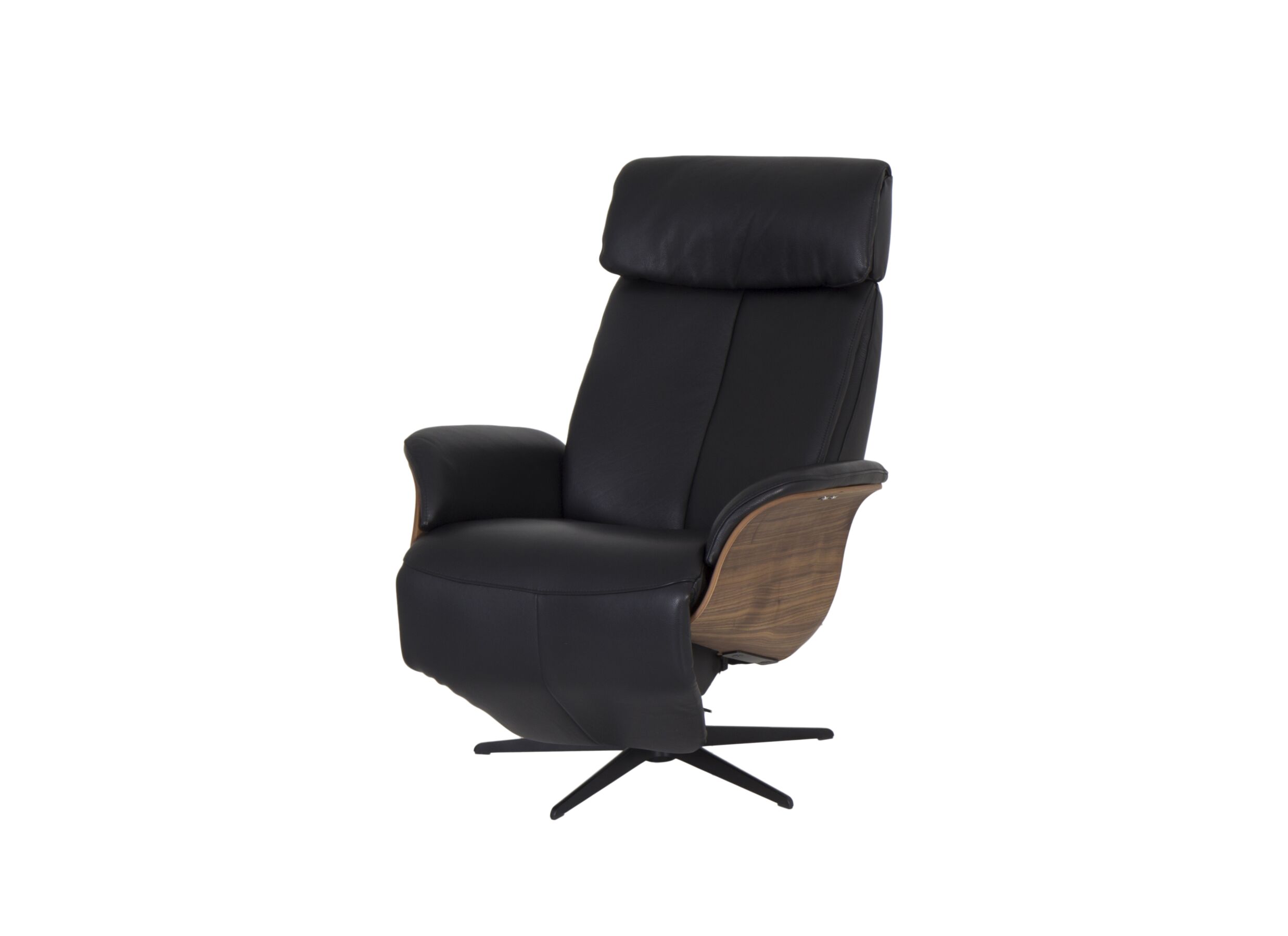 Relaxzetel Relax 7602 elektrisch leder zwart