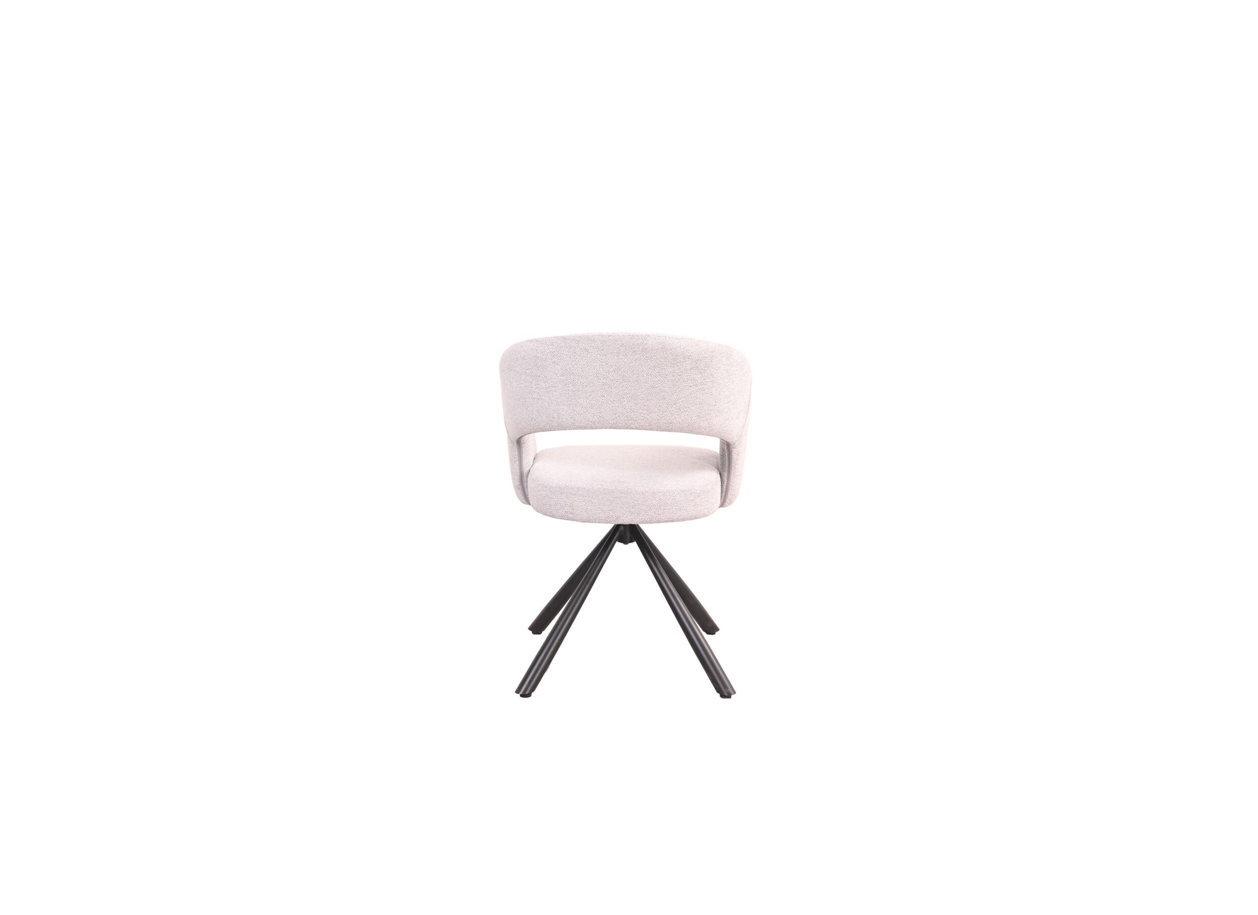 Detail - Chaise pivotante Robin 60x56x79,5cm - tissu - beige