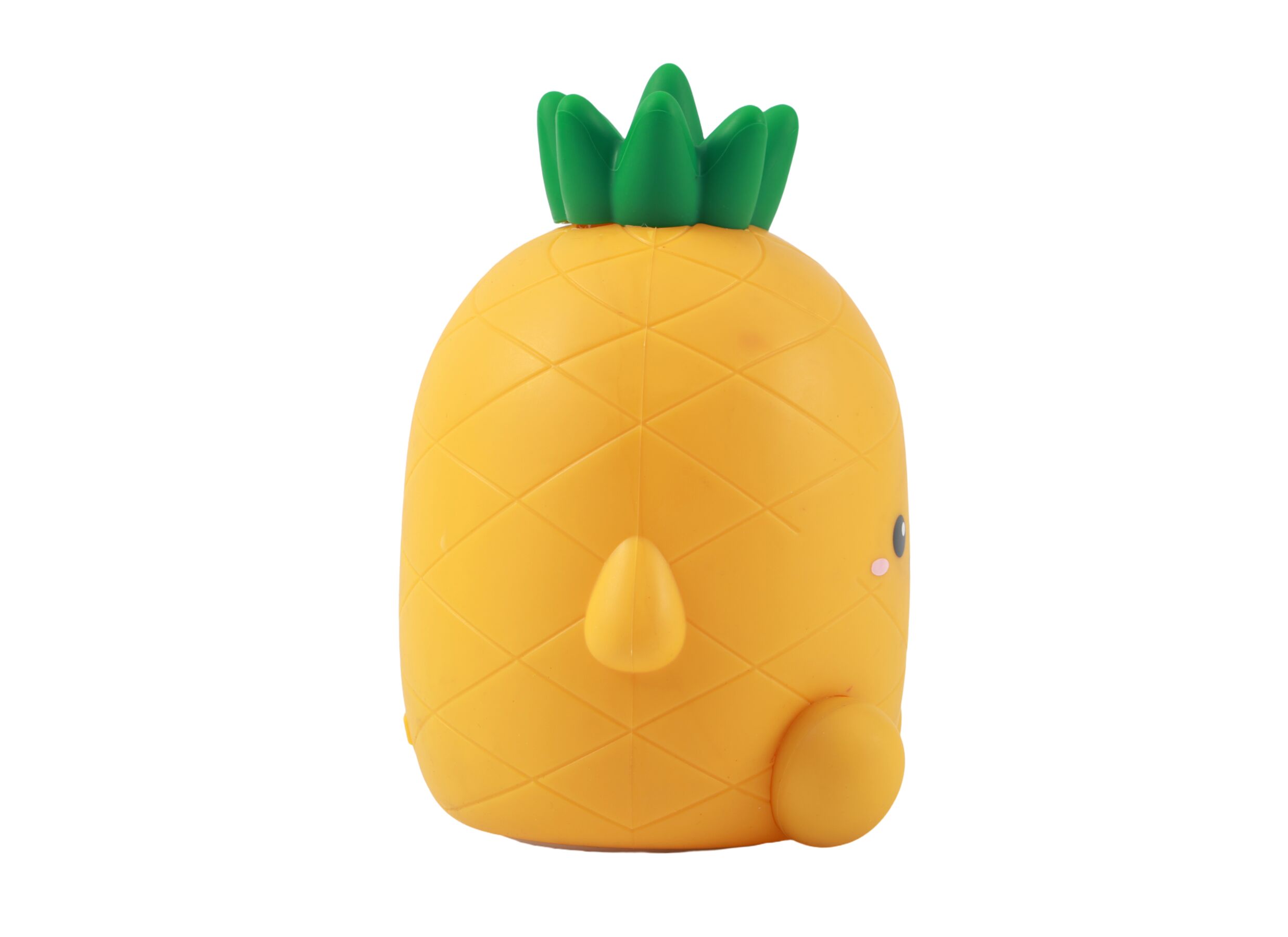 Overzichtsfoto - Nachtlampje Poppy Pineapple 13,7x10x16cm - silicone - geel